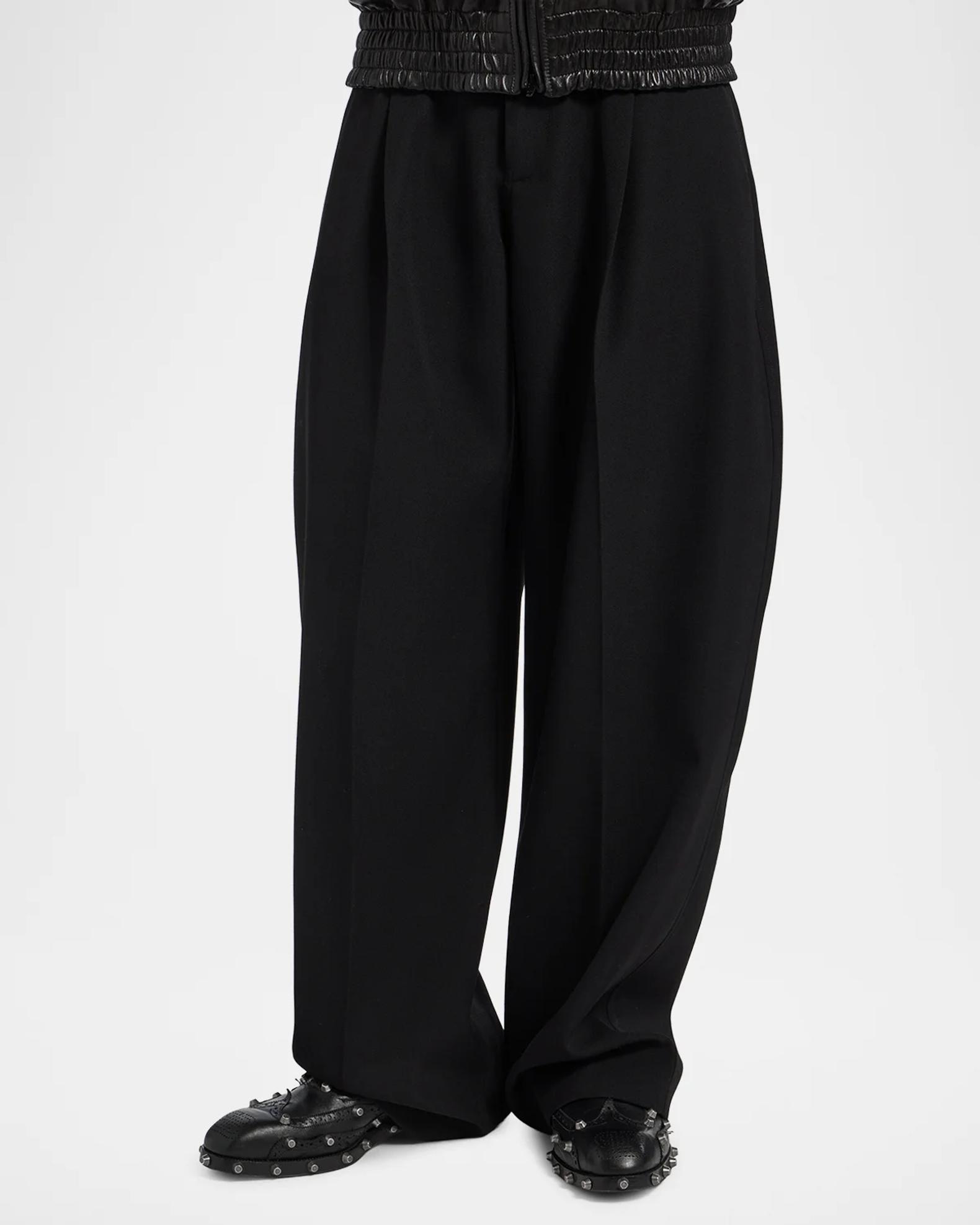 90s BALENCIAGA pleated slacks日本製 38 Balenciaga Men's Barrel-Leg Pleated Trousers | Neiman Marcus