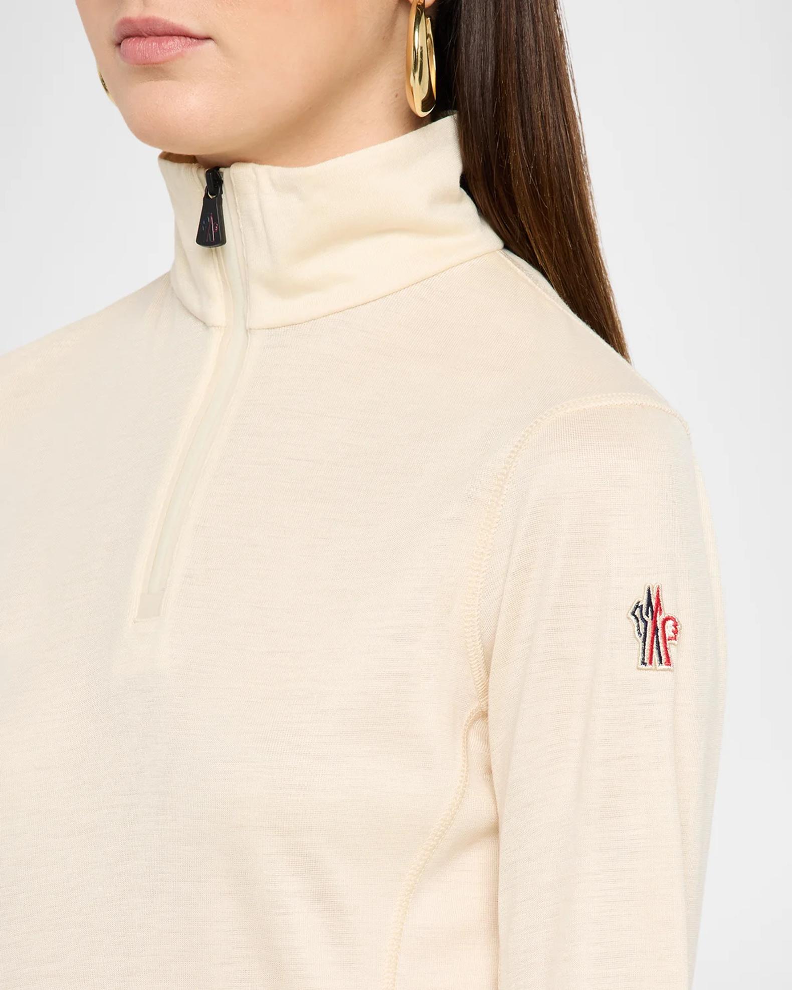 Moncler Wool-Silk Blend Turtleneck Sweater | Neiman Marcus