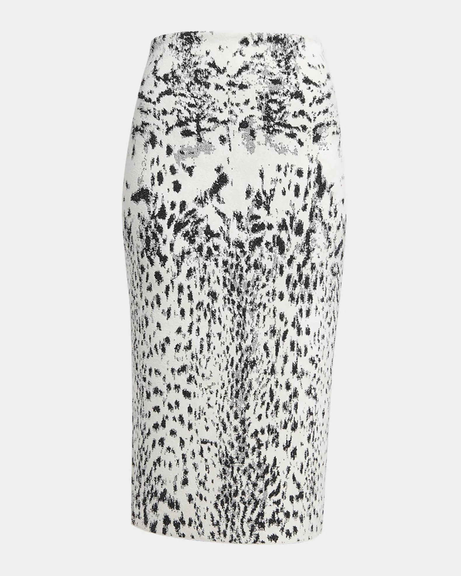 TOM FORD Lynx Jacquard Compact Velvet Knit Pencil Skirt | Neiman