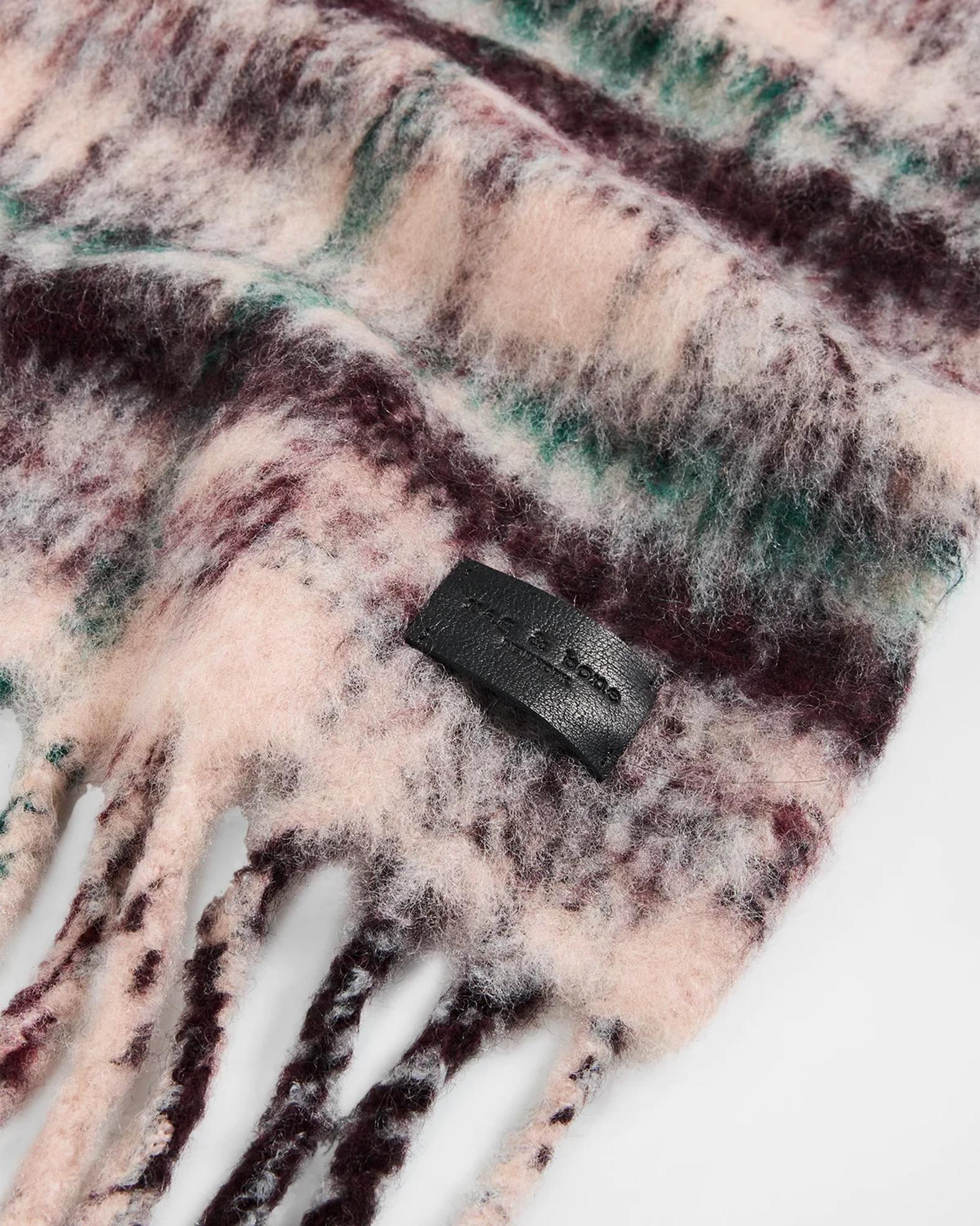 rag & bone Tyler Brushed Knit Plaid Scarf | Neiman Marcus