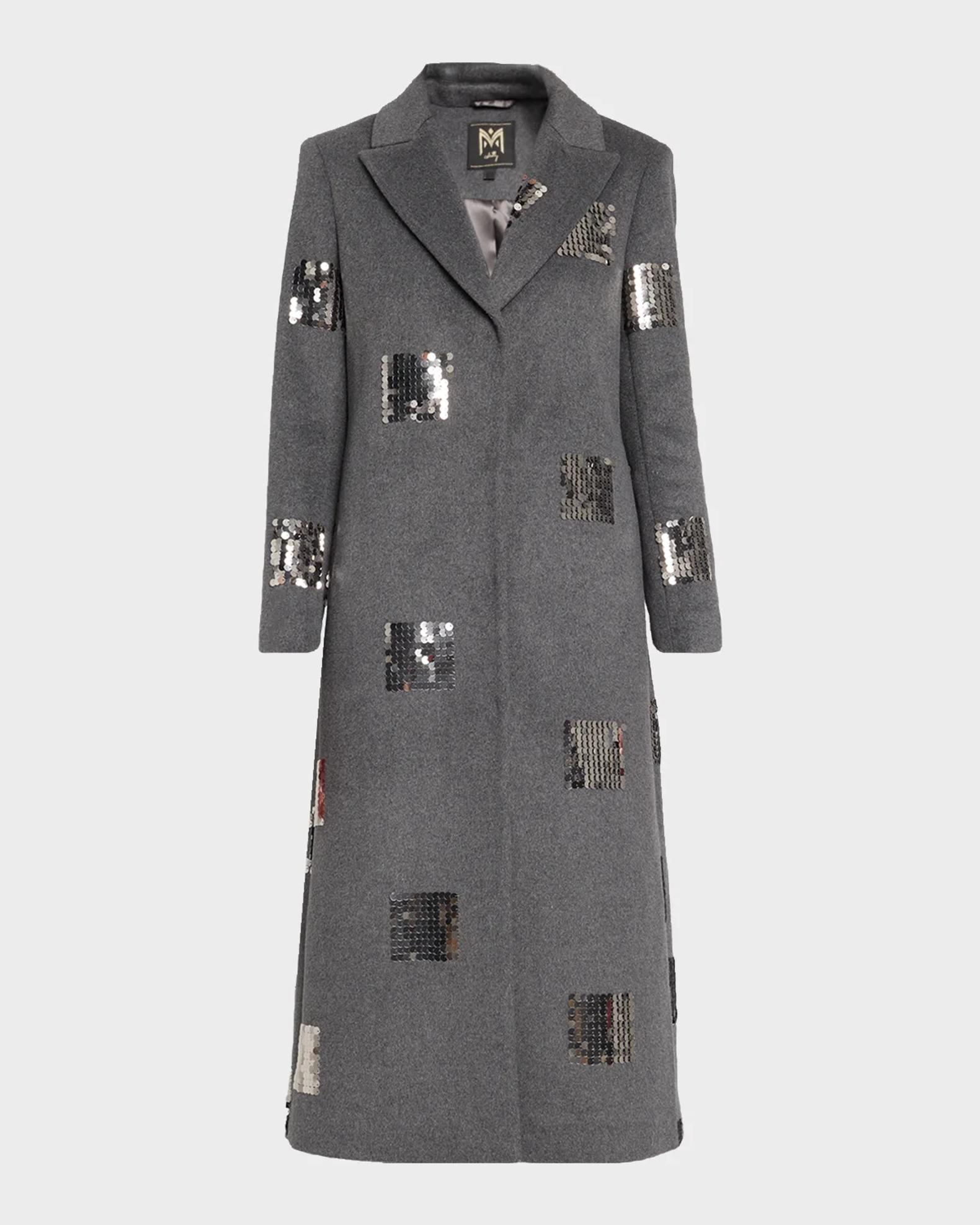 Milly Wanda Sequin Peak-Lapel Coat | Neiman Marcus