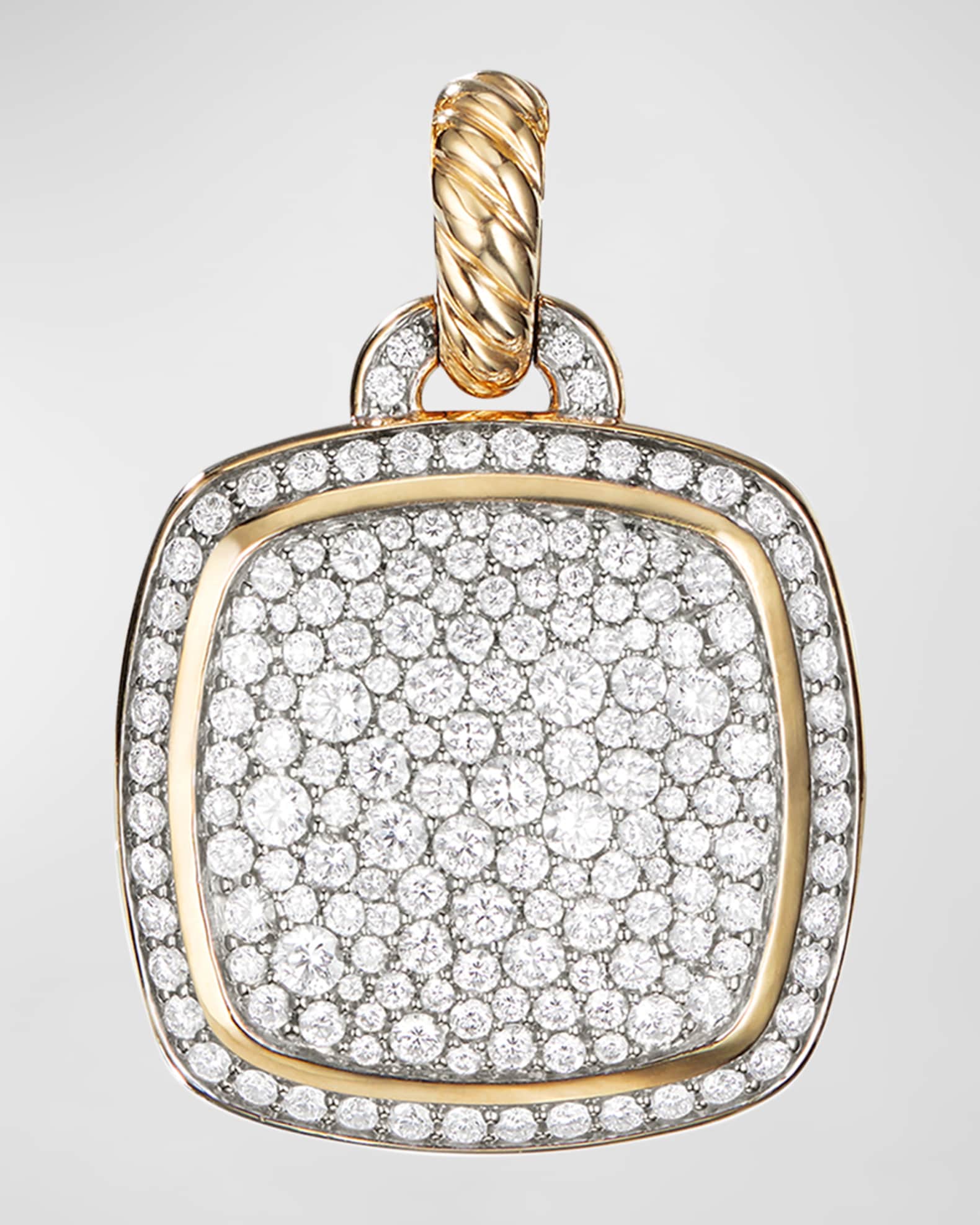 David Yurman Albion Pendant with Diamonds in 18K Gold, 21.4mm Neiman
