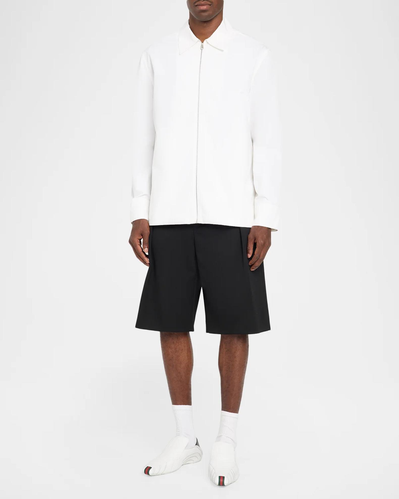 Gucci Men's Miami Leather Web Slip-On Sneakers | Neiman Marcus
