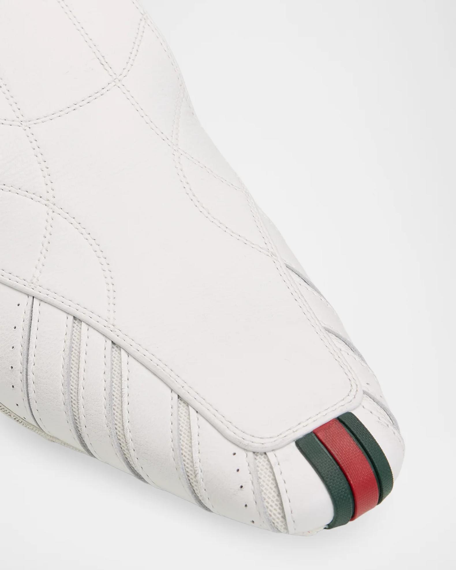 Gucci Men's Miami Leather Web Slip-On Sneakers | Neiman Marcus