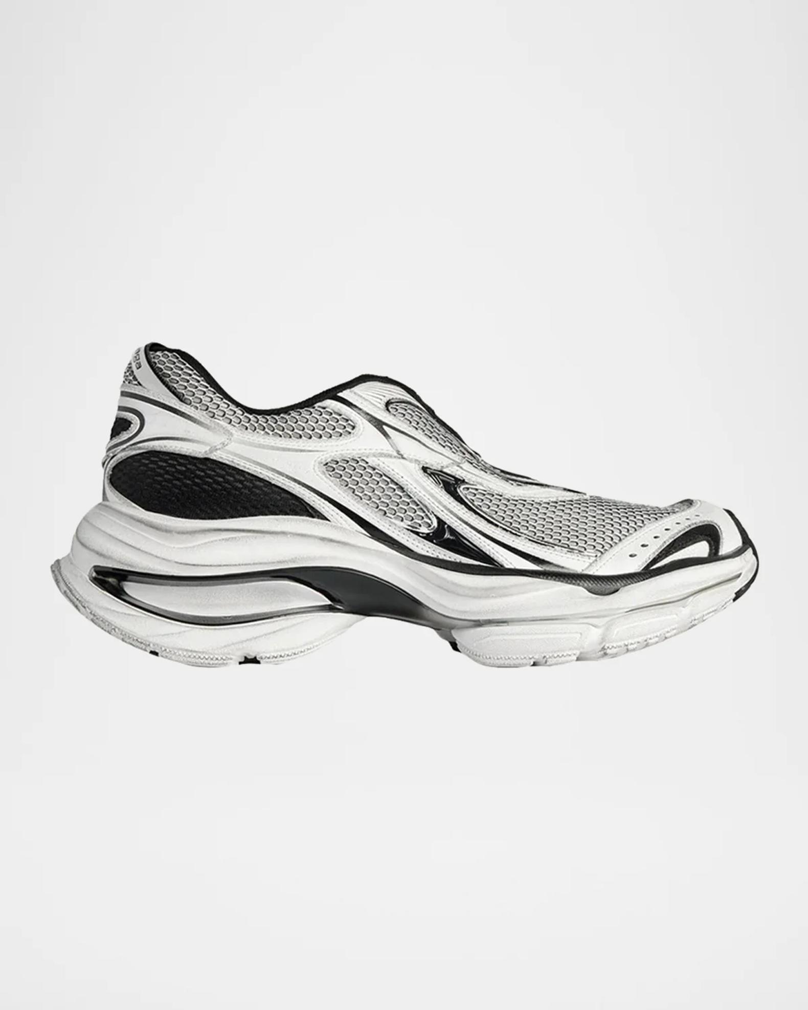 Balenciaga Men's D'Orsay Mesh Mismatched Slip-On Sneakers | Neiman