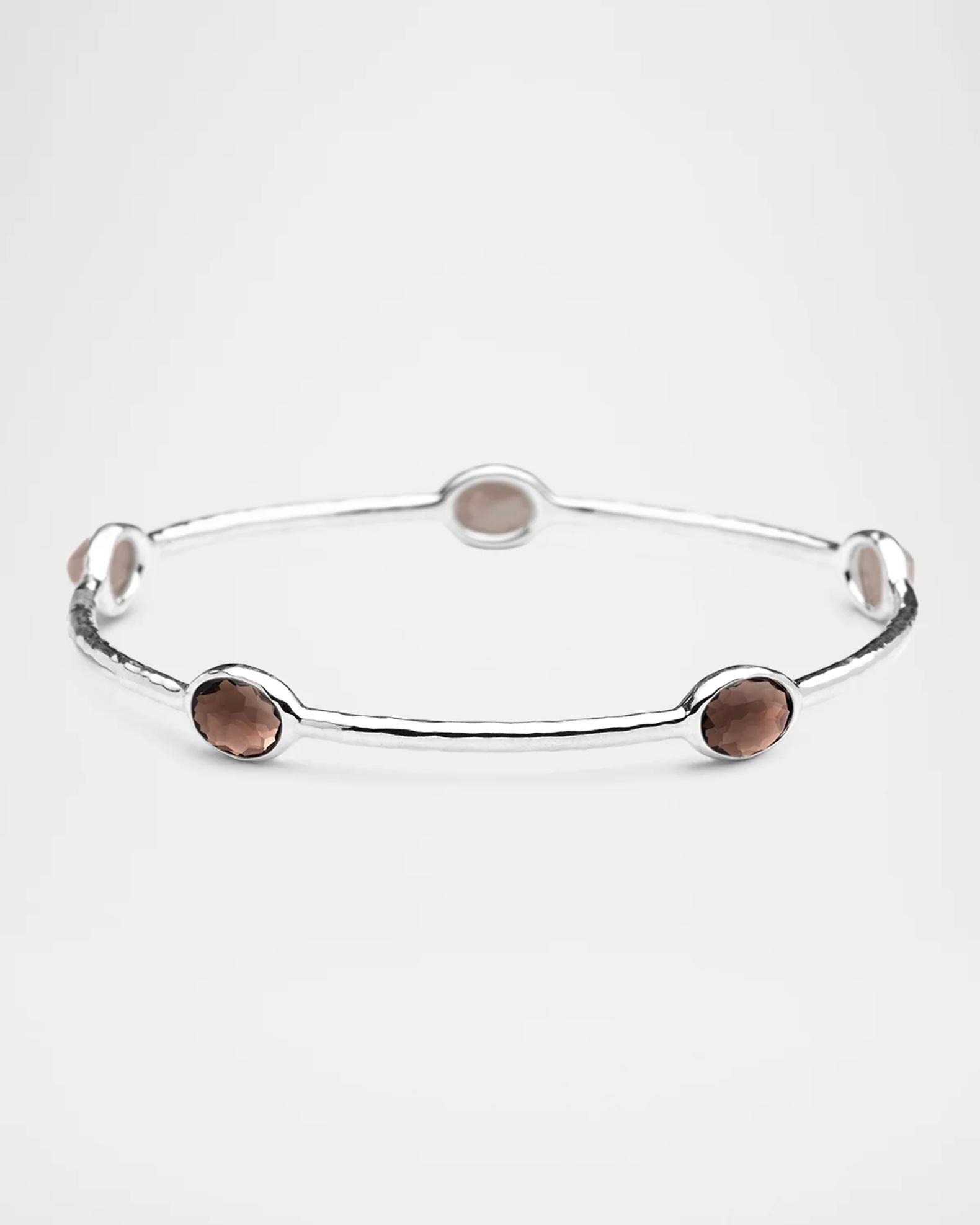 Ippolita Sterling Silver Rock Candy 5-Stone Bangle | Neiman Marcus