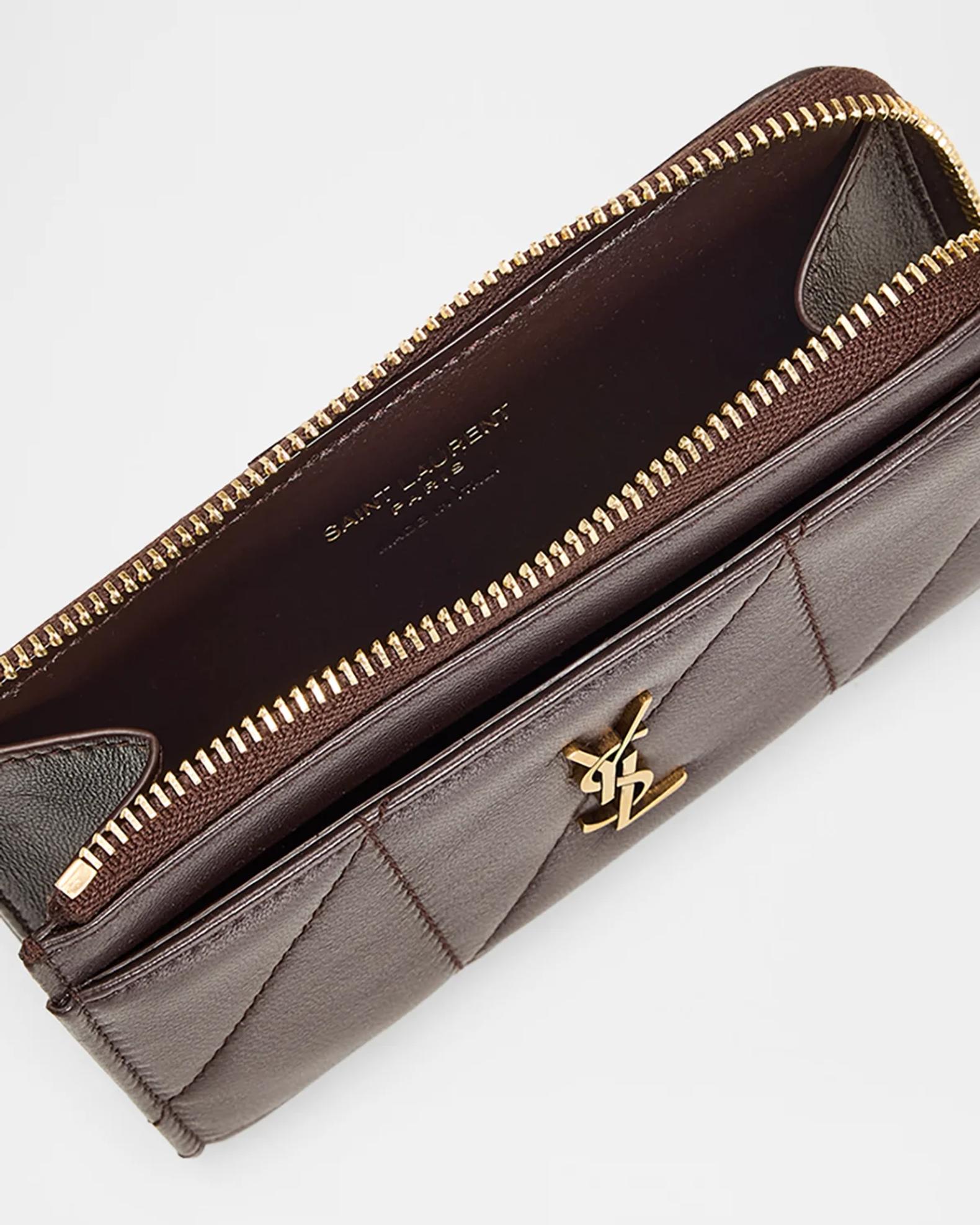 SAINT LAURENT 財布 ケース Saint Laurent Jamie Quilted Leather Card Case | Neiman Marcus