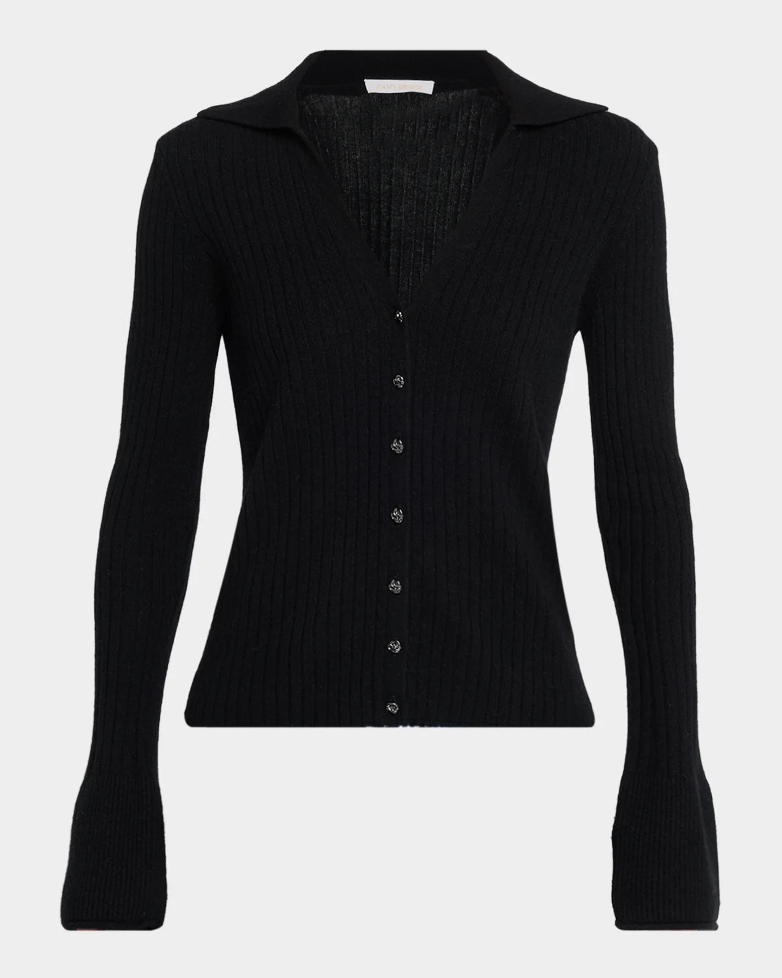 Mika 　regleam リグリーム　VERYコラボタックスリーブバルー Ramy Brook Cathy Rib-Knit Cashmere Cardigan | Neiman Marcus