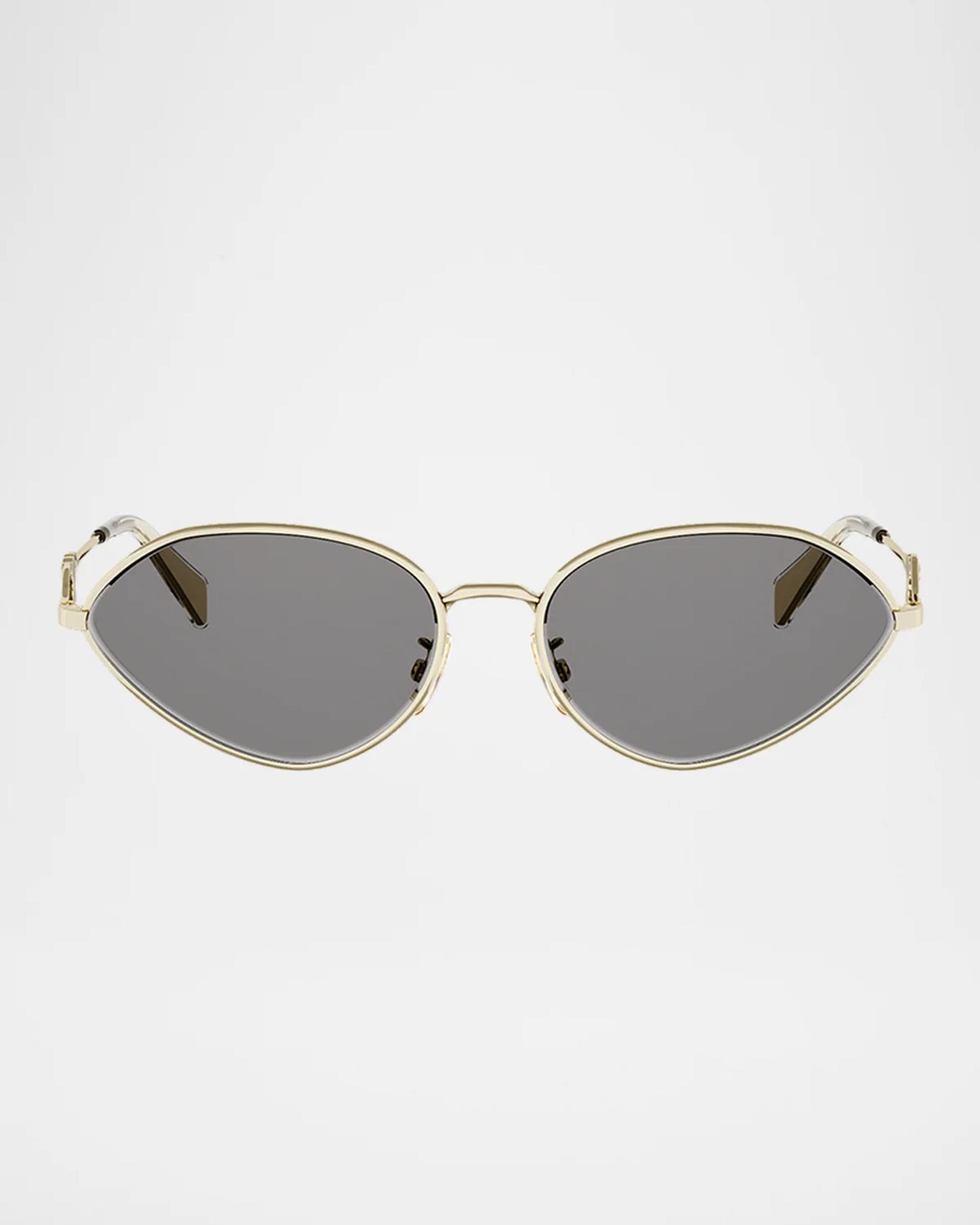 CELINE Wire 58MM Oval Sunglasses | Neiman Marcus
