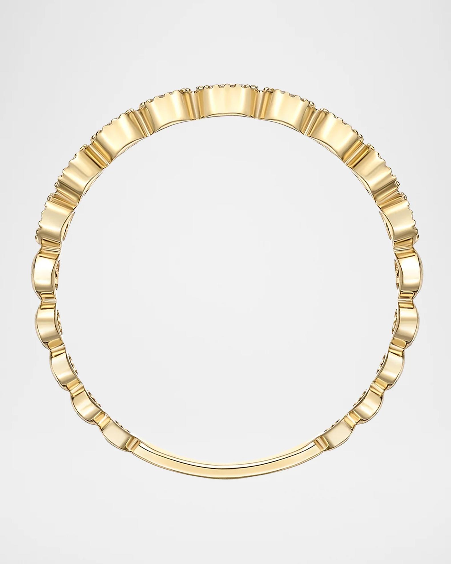 Memoire 18K Vintage Bezel Diamond Stackable Ring | Neiman Marcus