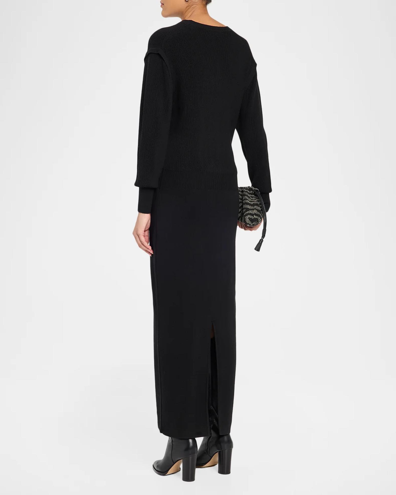 Veronica Beard Thalyn Merino Wool Knit Maxi Sweater Dress | Neiman