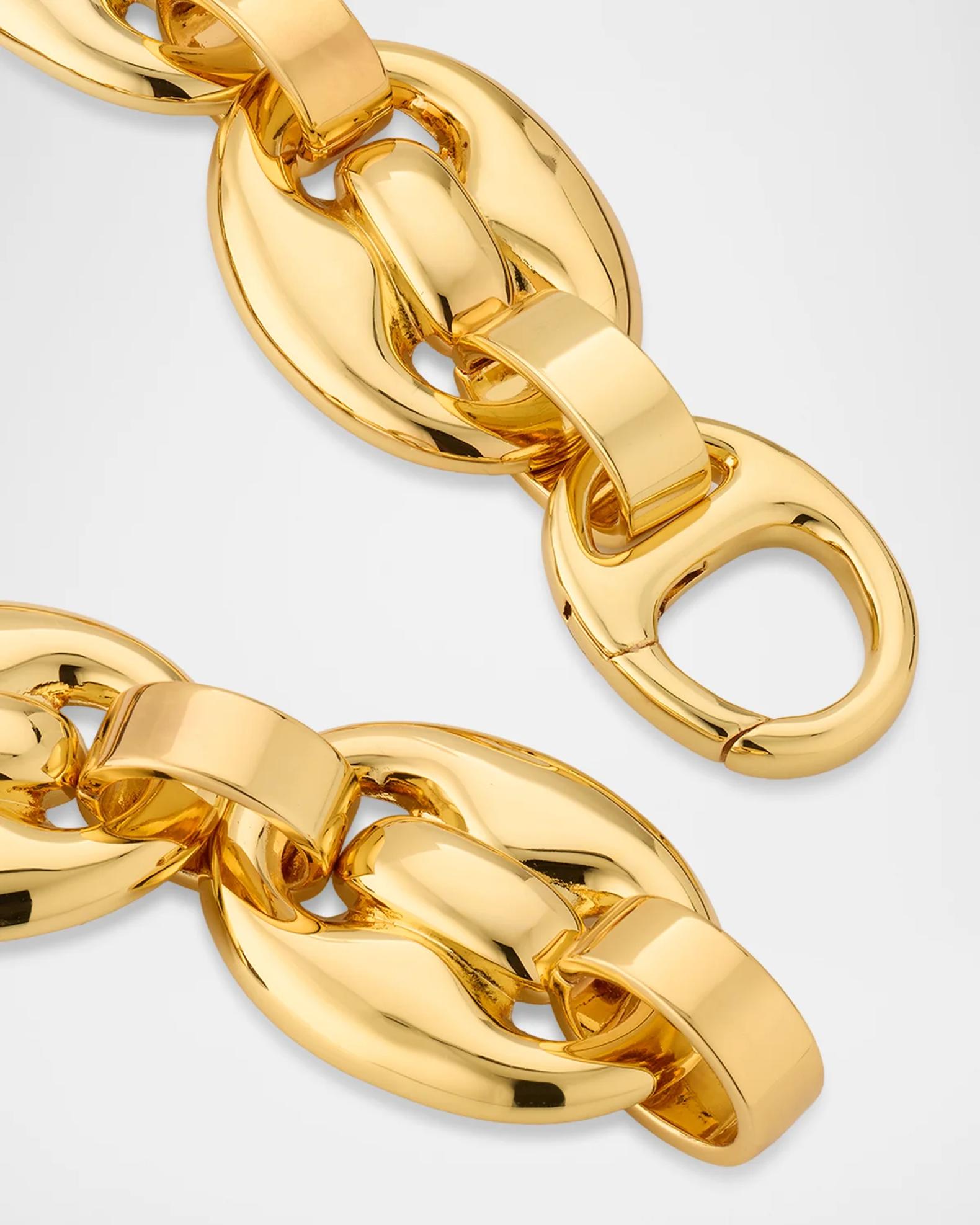 Kenneth Jay Lane 18K Gold-Plated Link Chain Necklace, 17.5