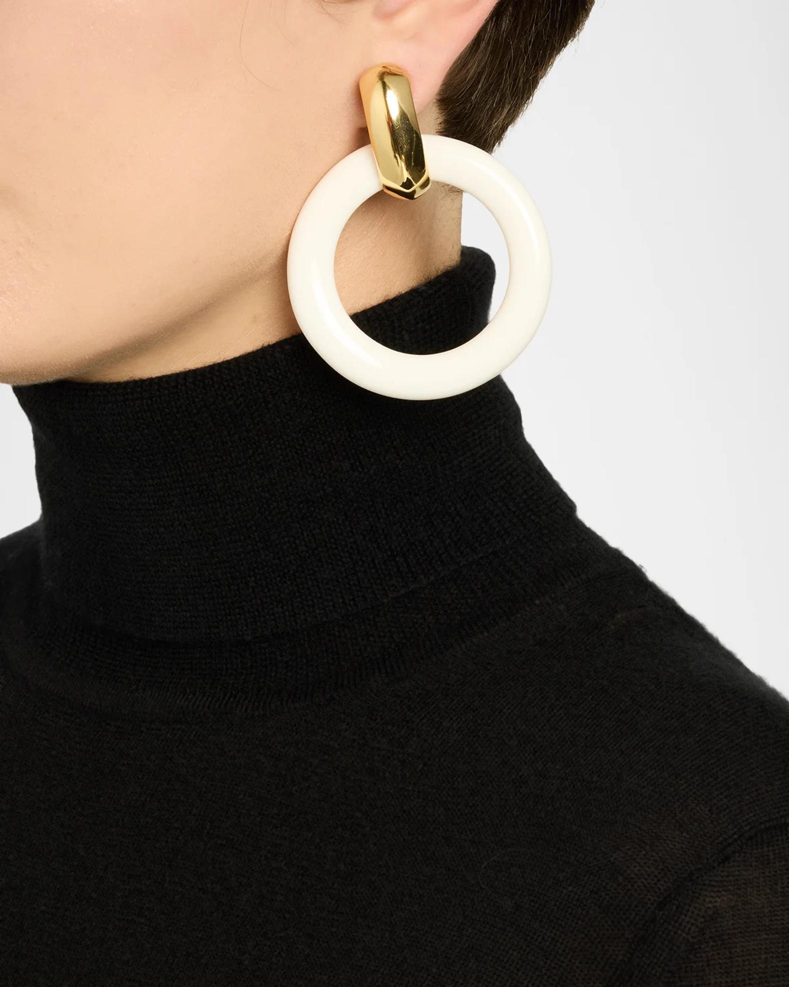 Kenneth Jay Lane 18K-Gold-Plated & Resin Drop Earrings | Neiman Marcus