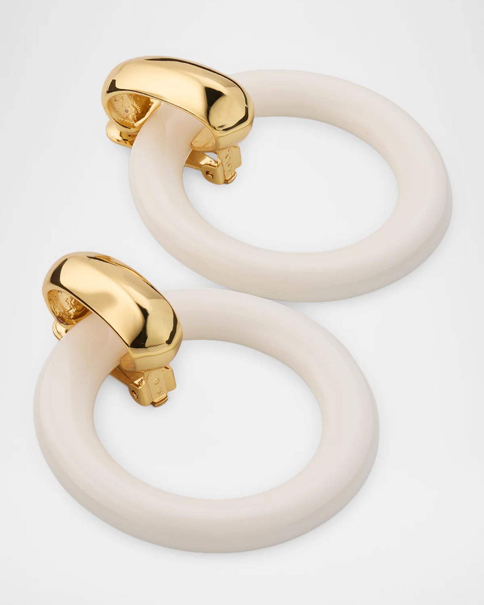 Kenneth Jay Lane 18K-Gold-Plated & Resin Drop Earrings | Neiman Marcus