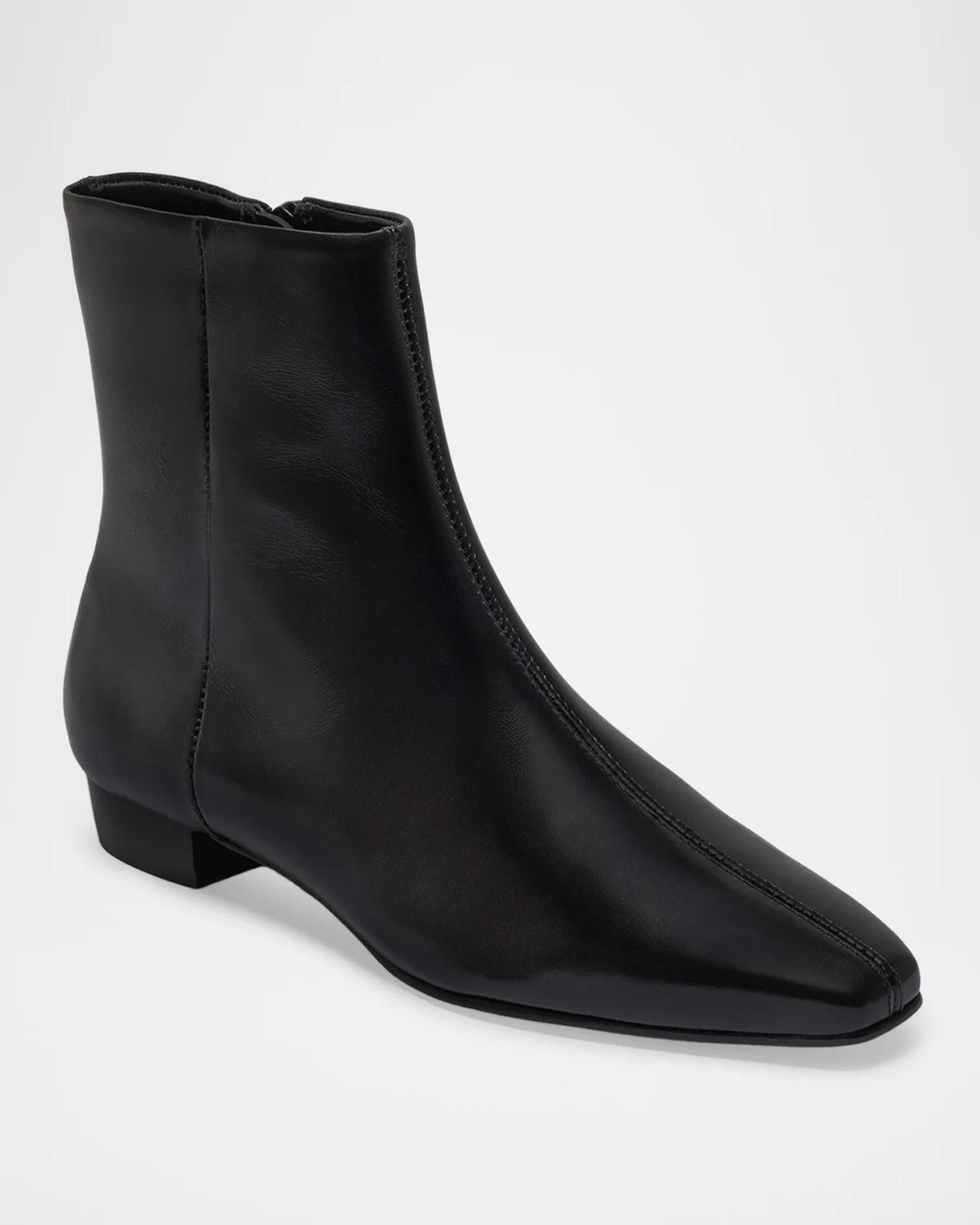 Bernardo Rema Leather Ankle Booties | Neiman Marcus