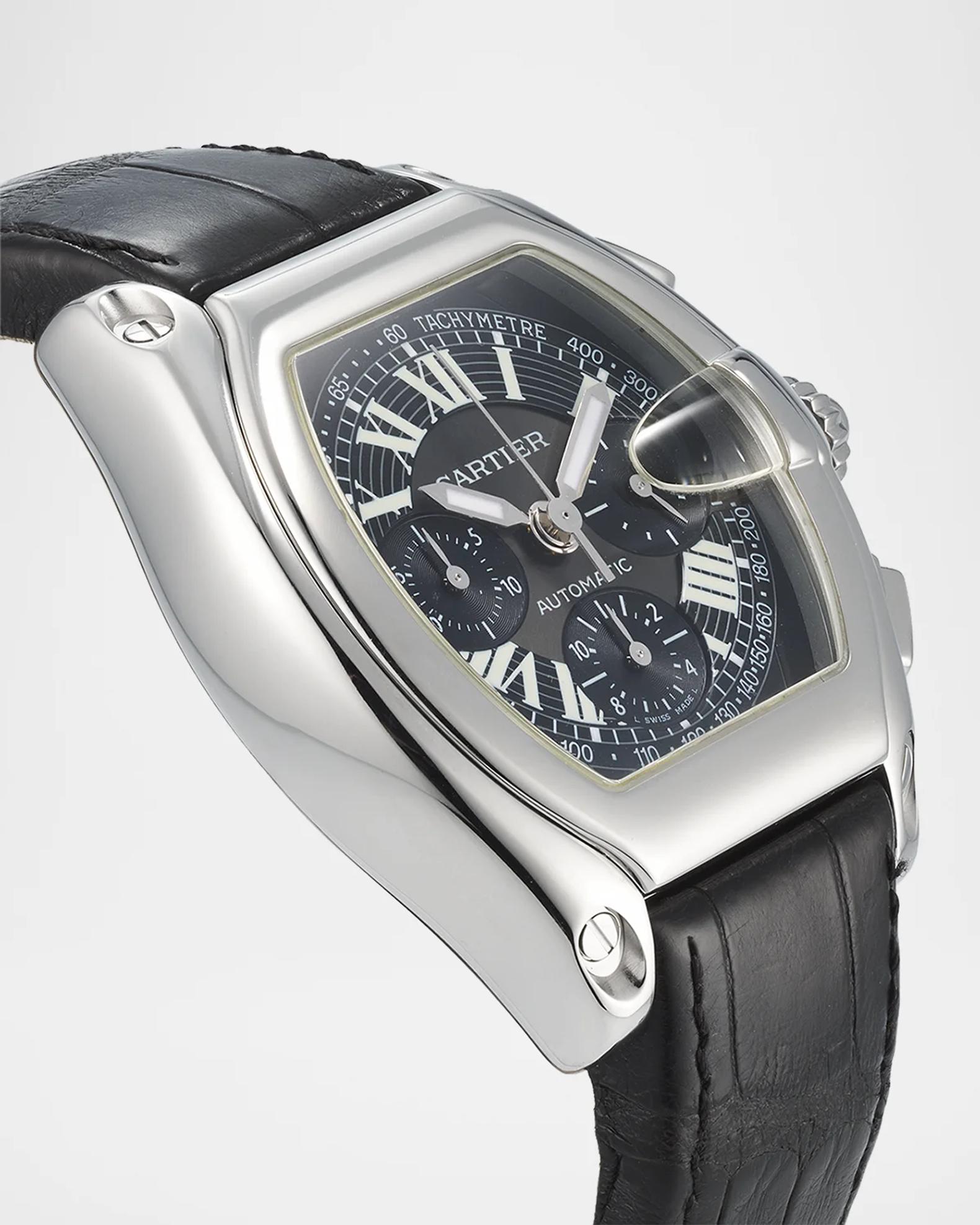 Vintage Watches Men's Cartier Roadster XL Chronograph Alligator