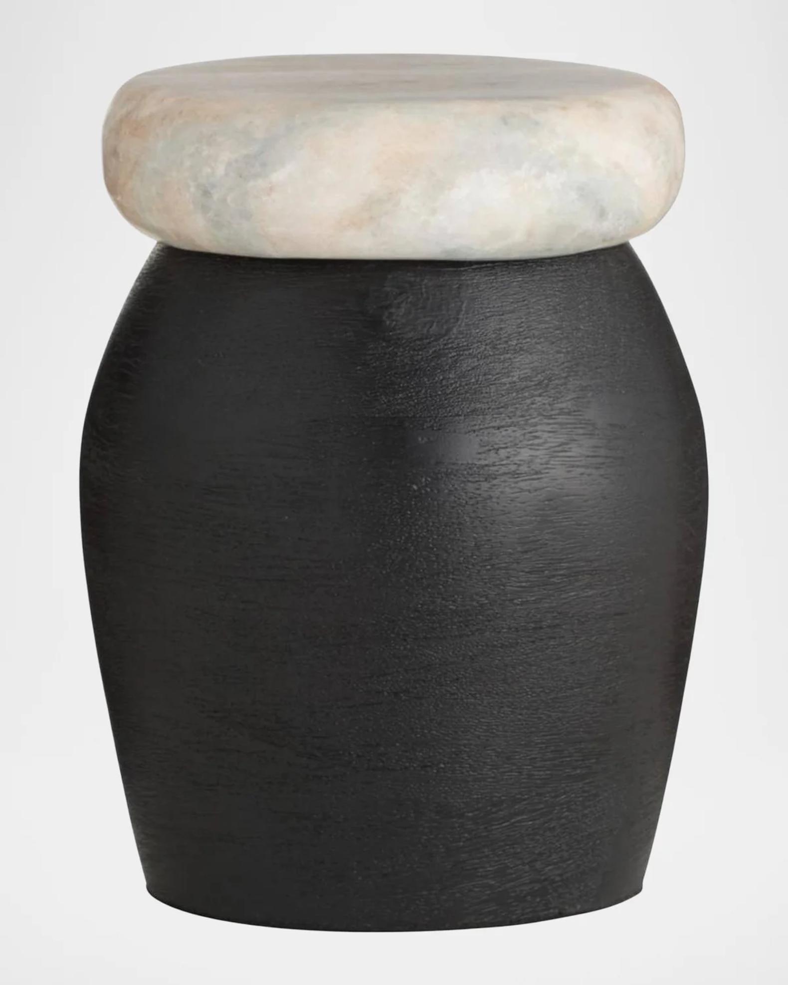 Arteriors Noelle 2-Piece Mango Wood & Marble Containers | Neiman