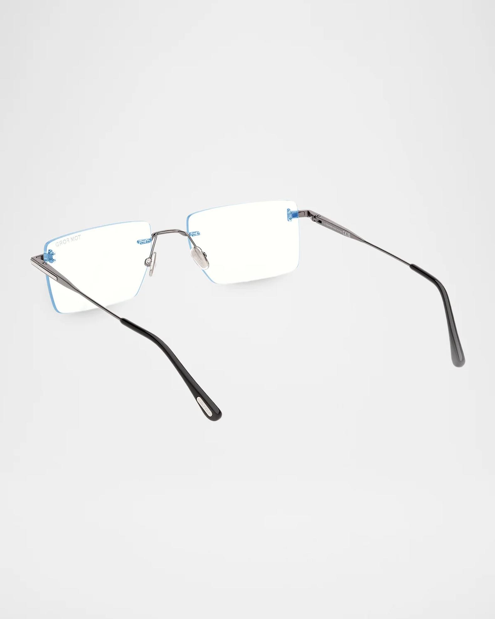 TOM FORD Men's 58MM Rimless Blue-Block Rectangular Eyeglasses | Neiman ...