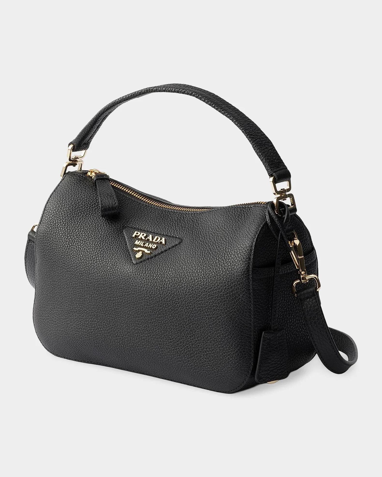 Prada Small Leather Top Handle Bag | Neiman Marcus