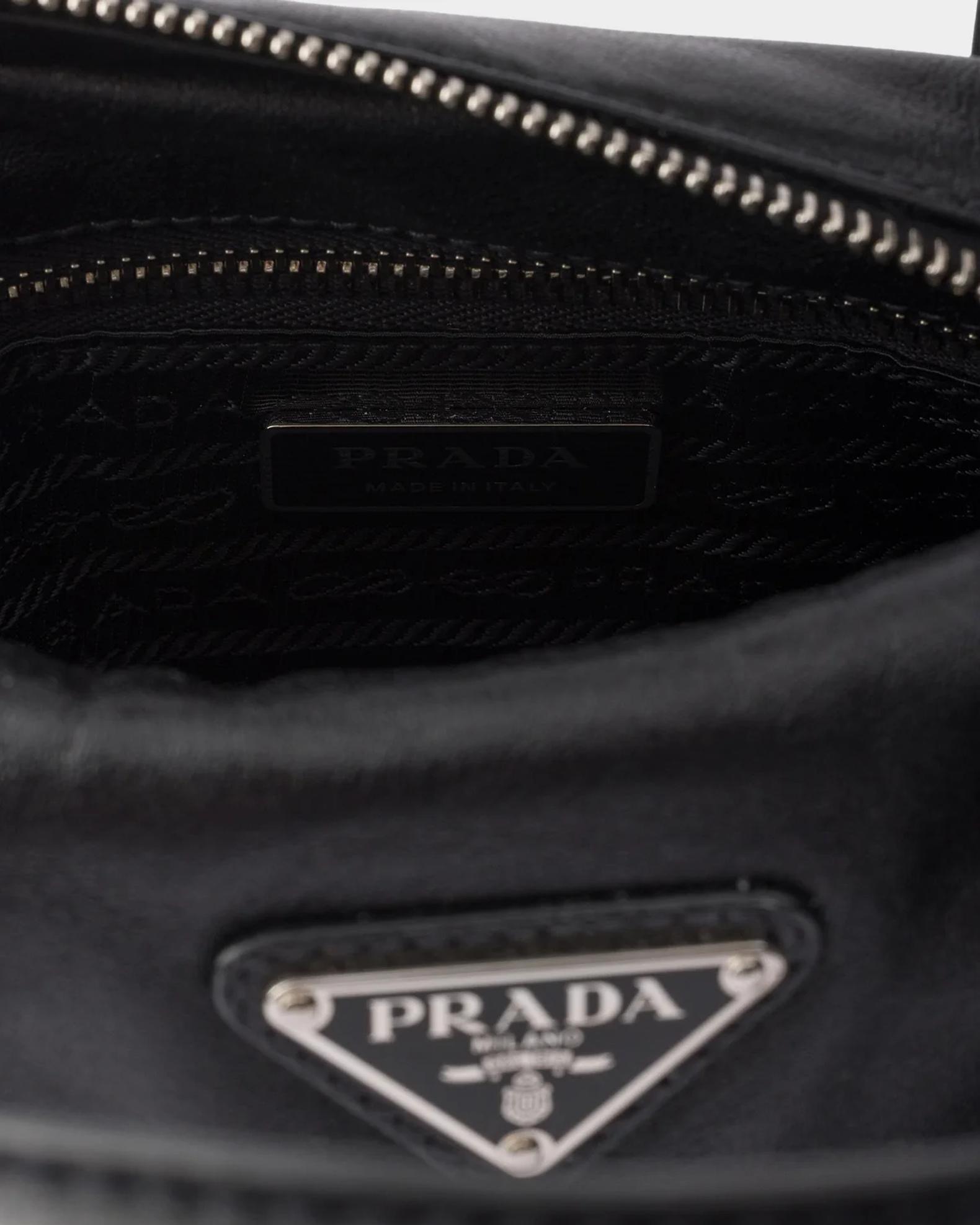 Prada Karin Small Leather Top Handle Bag | Neiman Marcus