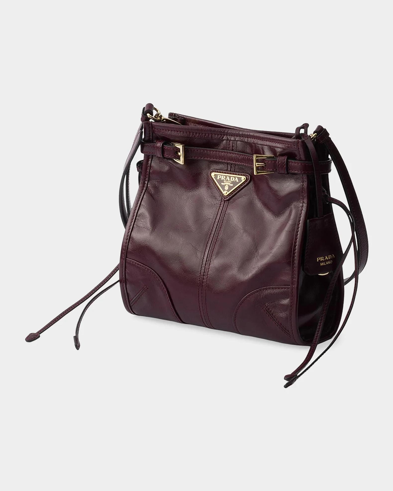 Prada Bonnie Leather Mini Shoulder Bag | Neiman Marcus