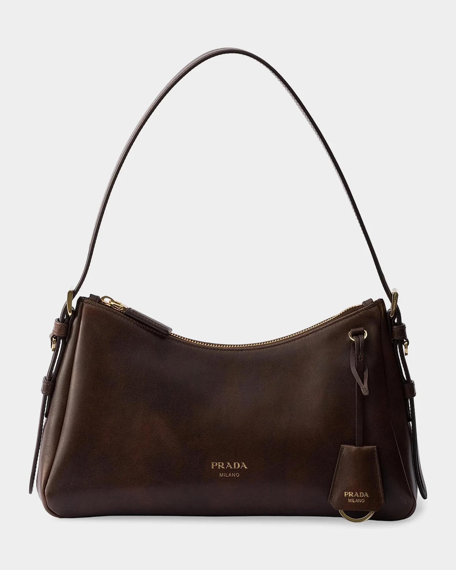 Prada Aimée Medium Leather Shoulder Bag | Neiman Marcus