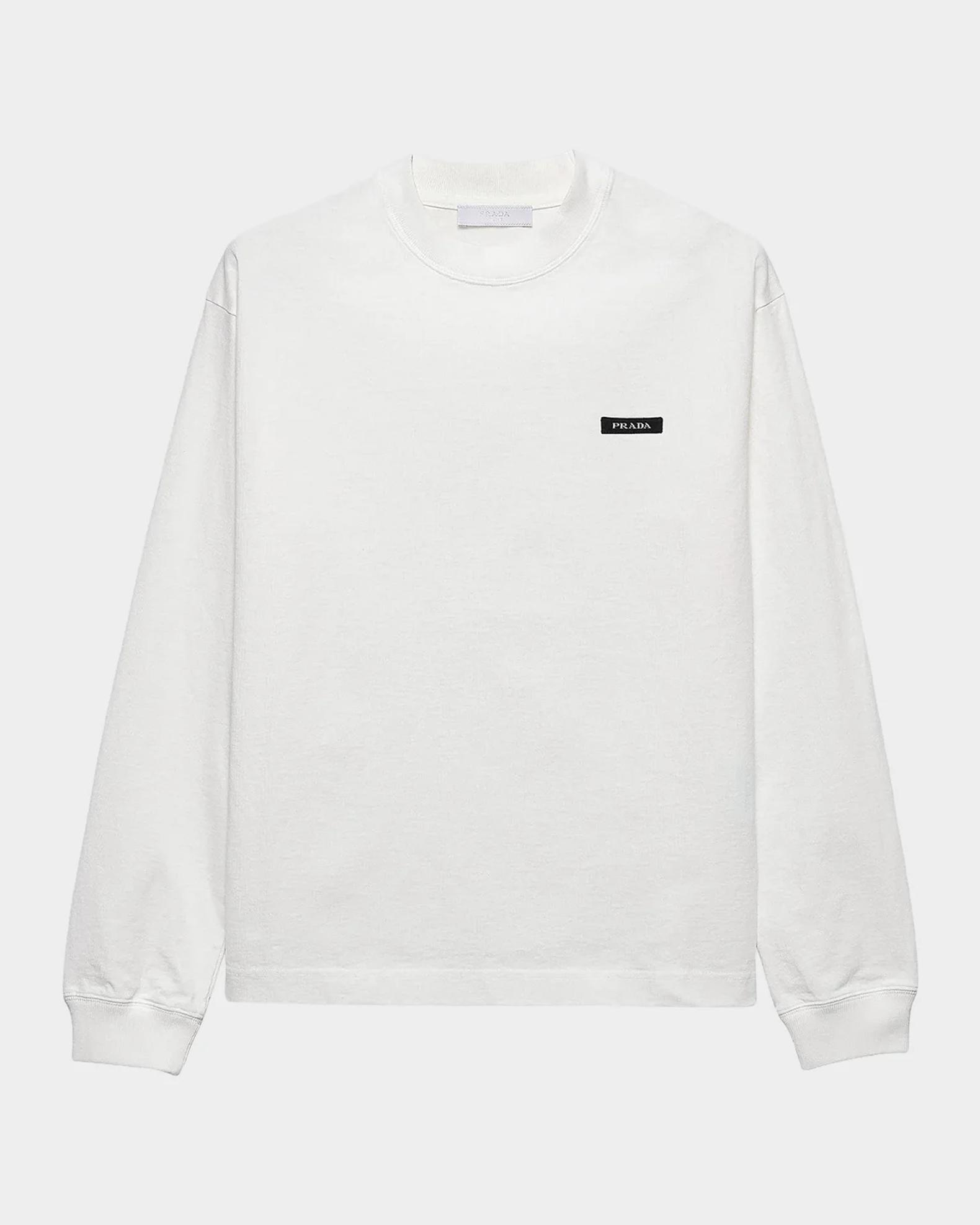 Prada Cotton Long-Sleeve T-Shirt | Neiman Marcus