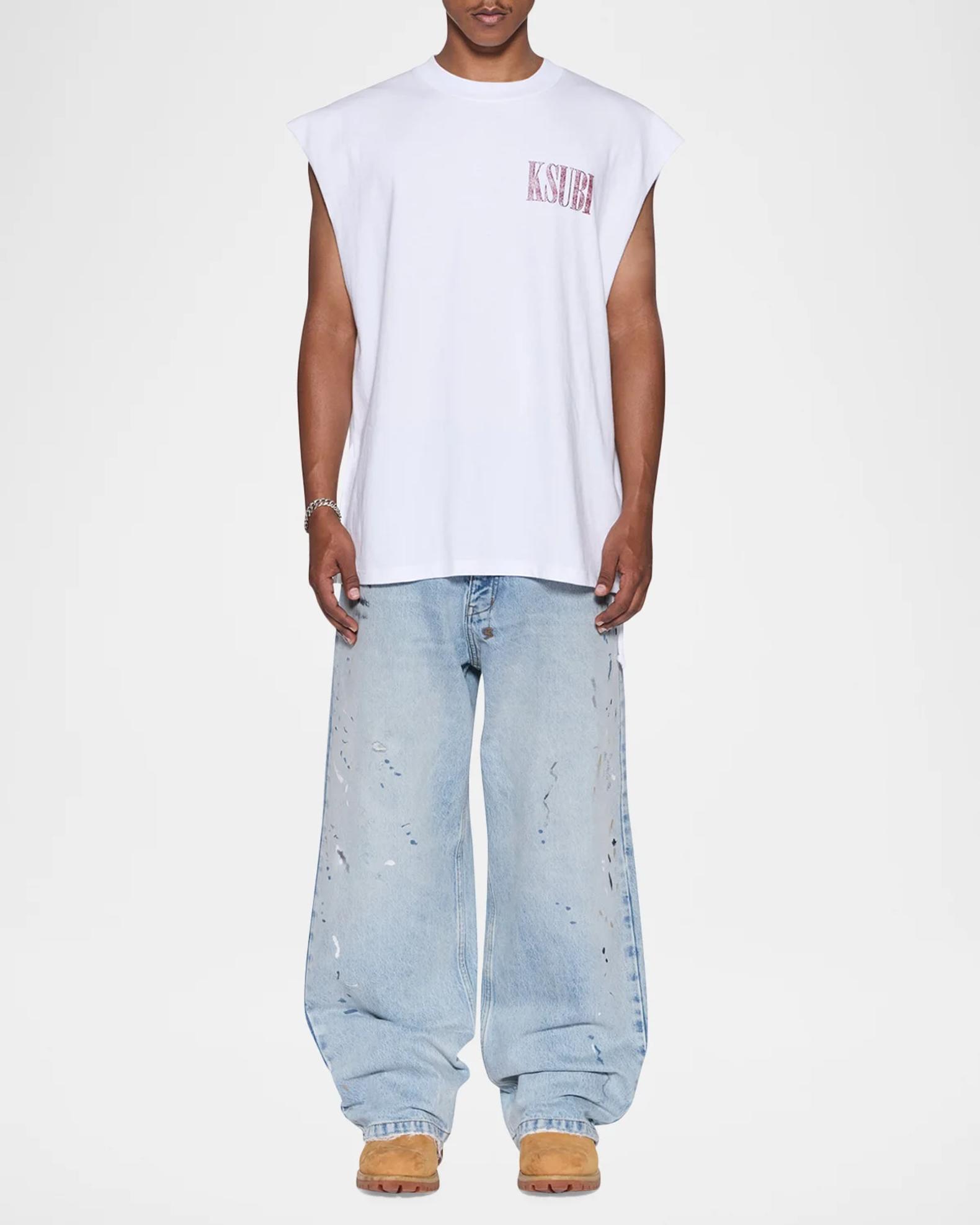 Ksubi Logo Cotton Tank | Neiman Marcus