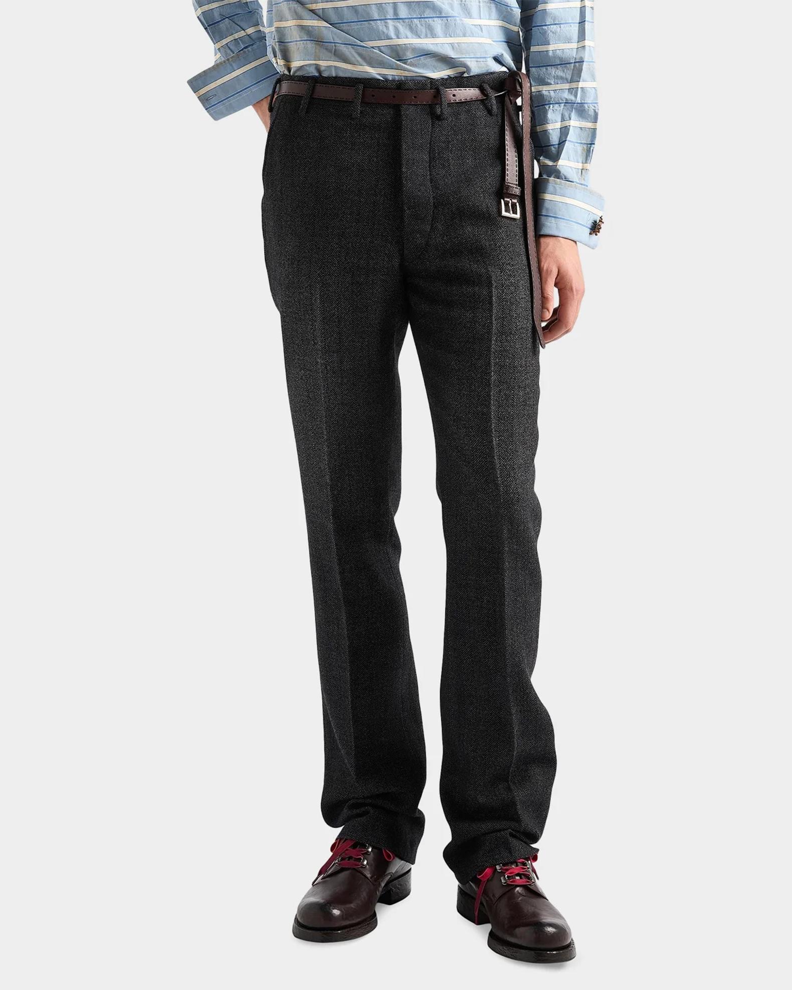 Prada Chevron Wool Pants | Neiman Marcus