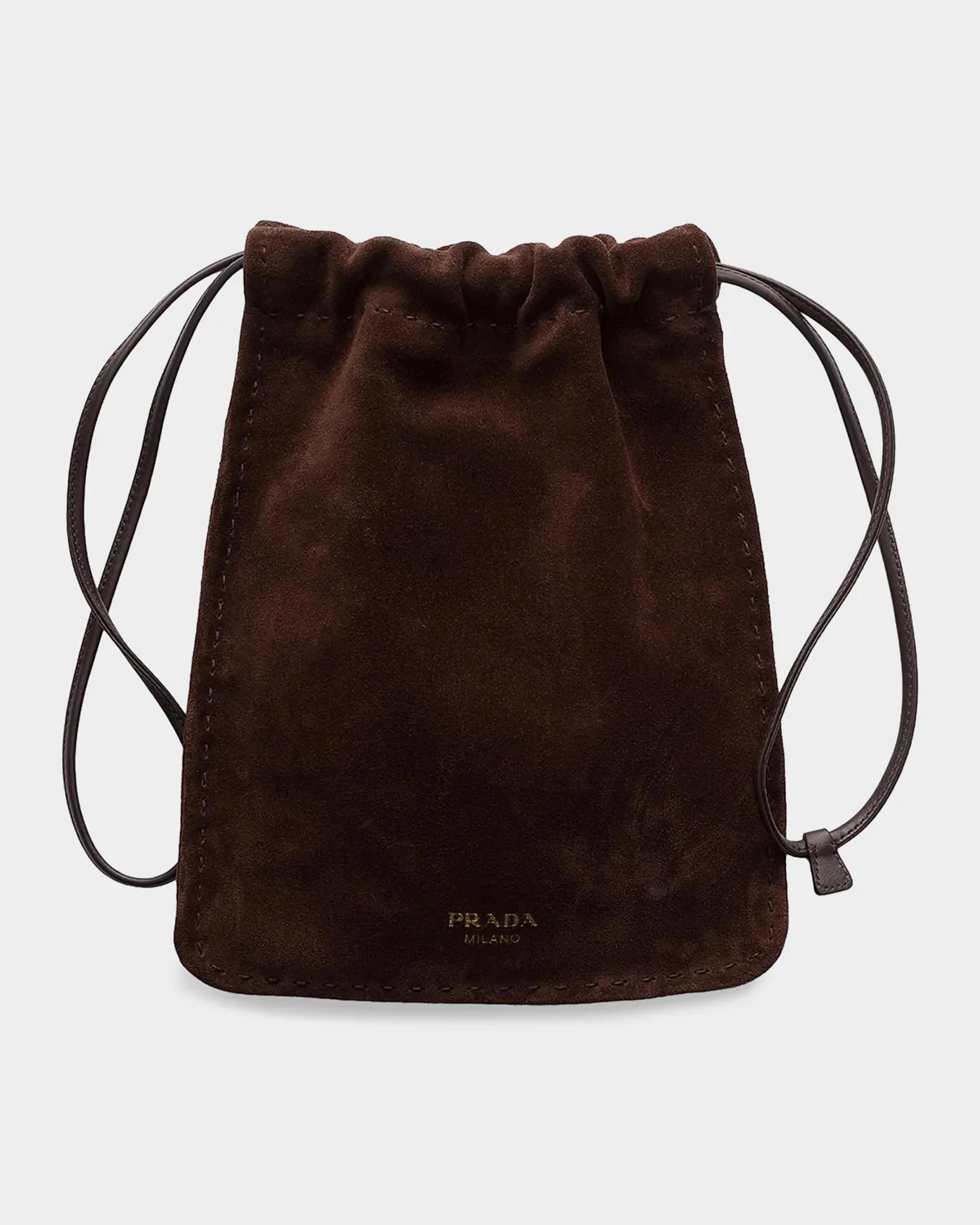 Prada Suede Smartphone Pouch | Neiman Marcus