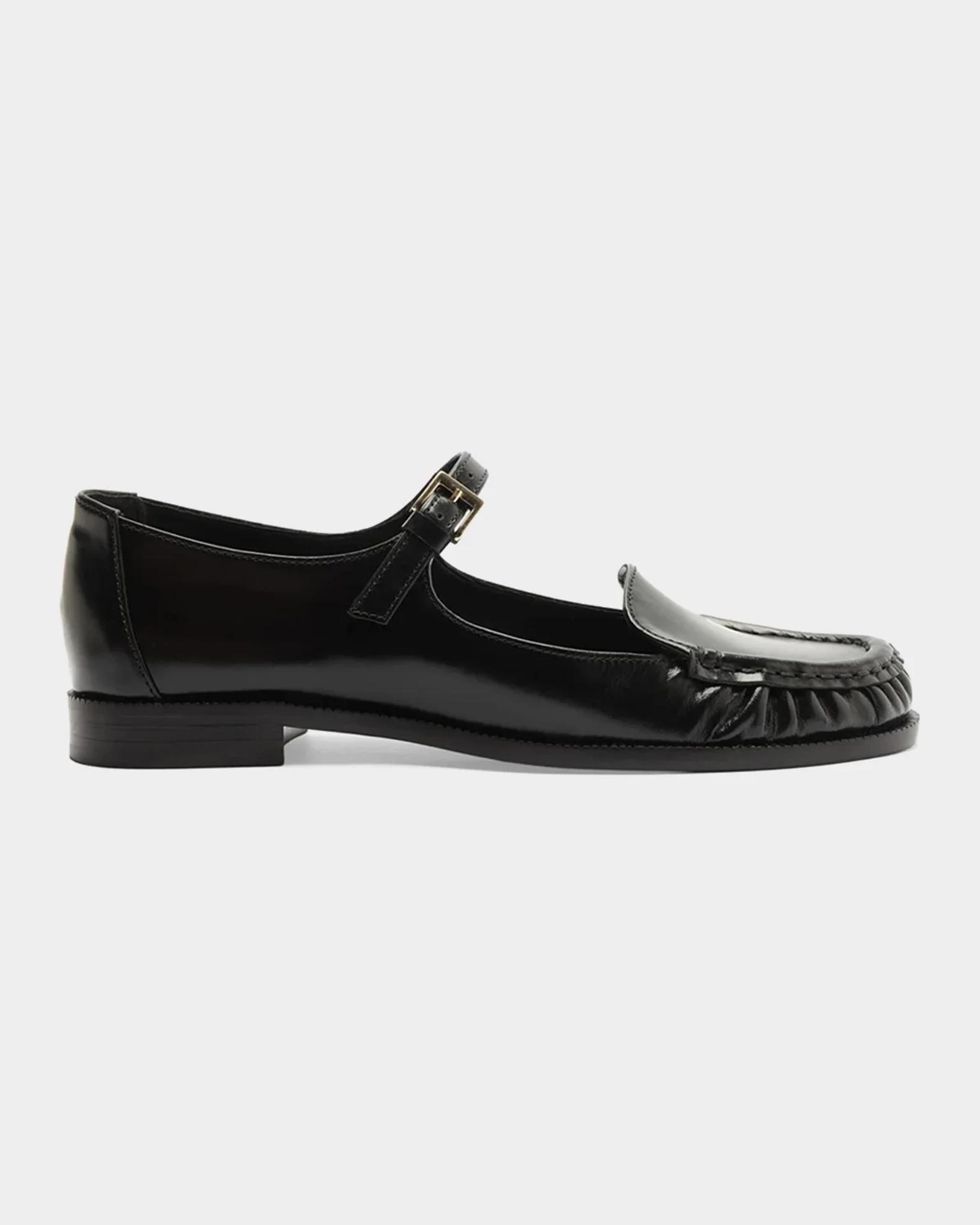 Schutz Tyla 20MM Leather Mary Jane Loafers | Neiman Marcus