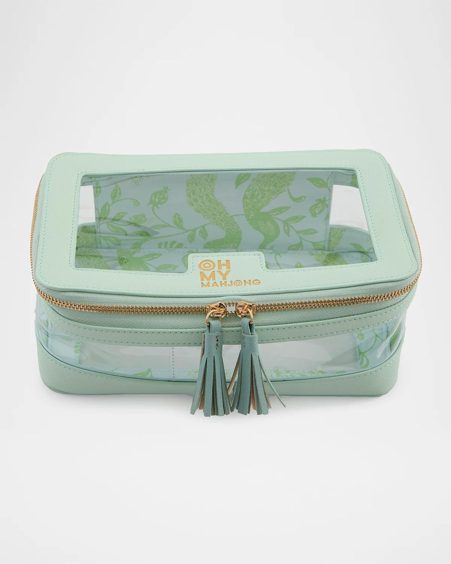 OH MY MAHJONG Mint Tile Storage Bag | Neiman Marcus
