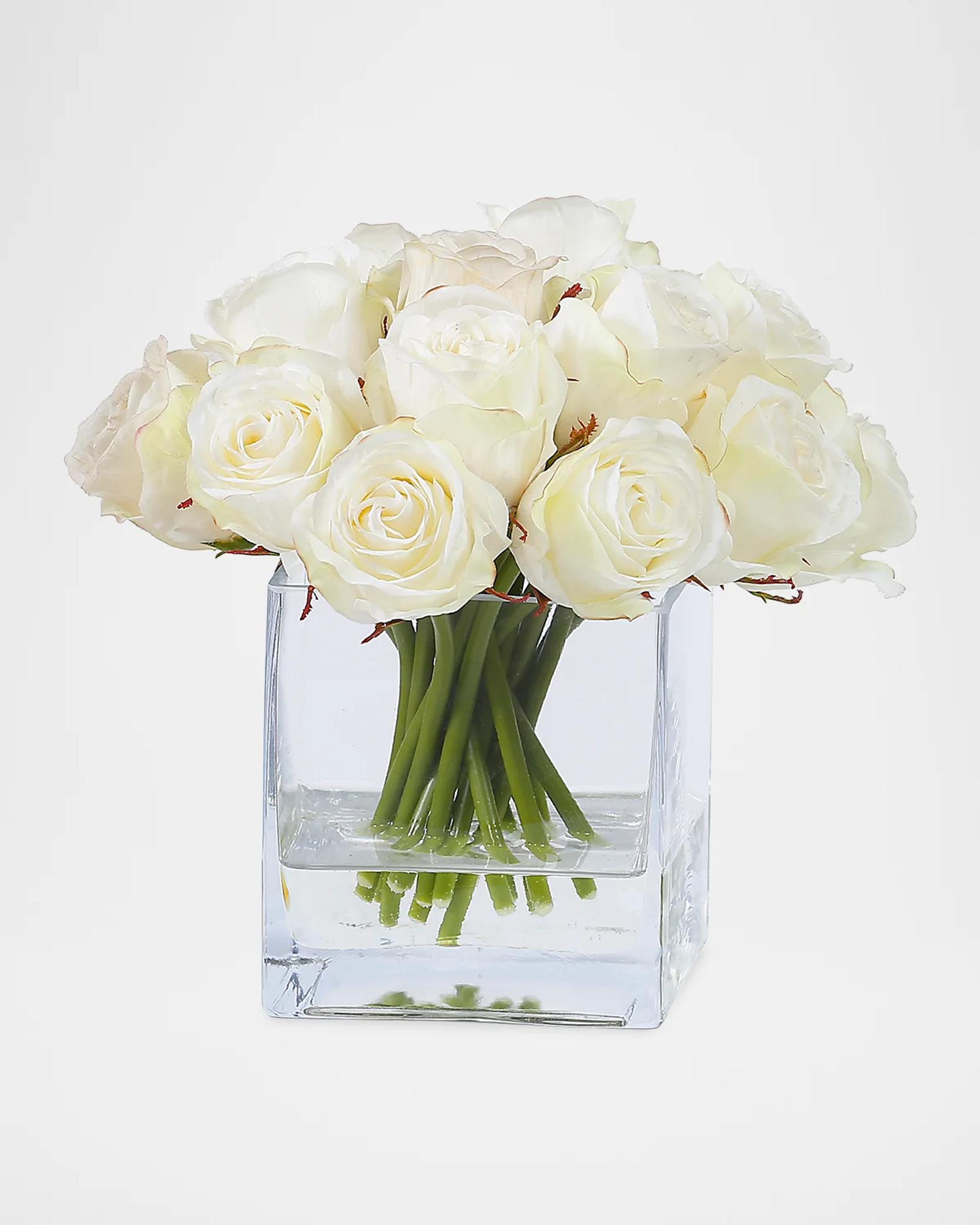 Winward Home Artificial Rose Floral Arrangement | Neiman Marcus