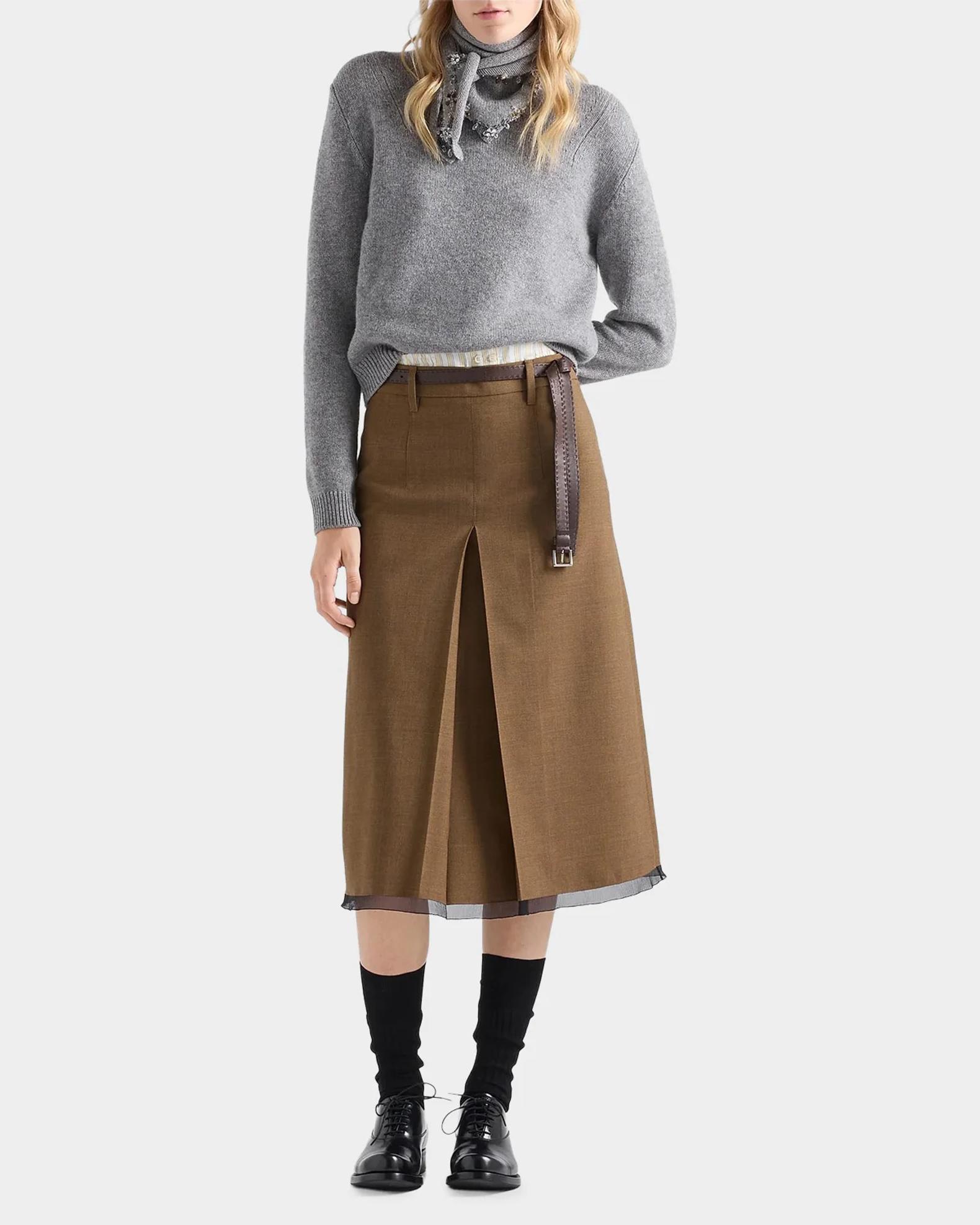 Prada Cashmere Sweater w/ Scarf | Neiman Marcus