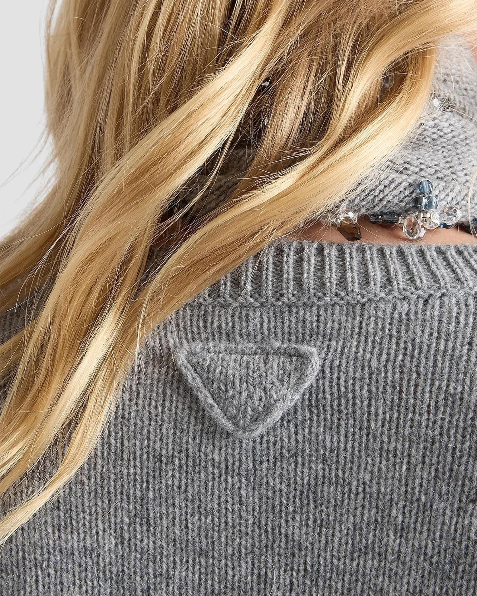 Prada Cashmere Sweater w/ Scarf | Neiman Marcus