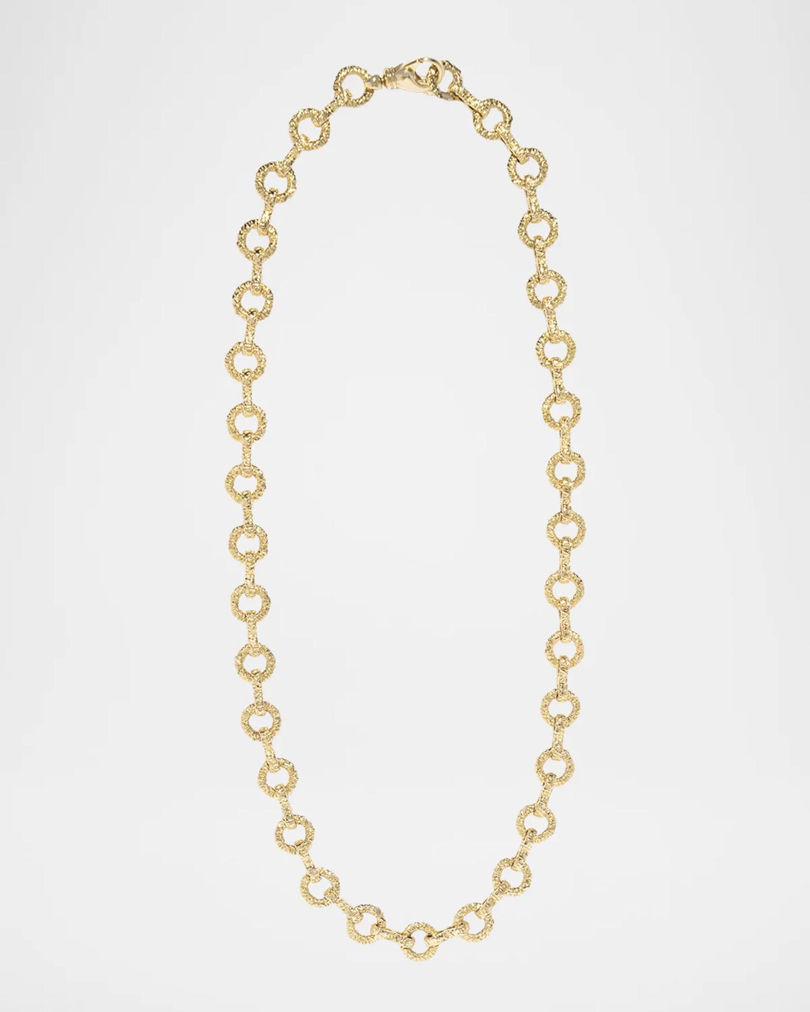 No.5 big motif chain ネックレス AZLEE 18K Heavy Weathered Chain Necklace, 18
