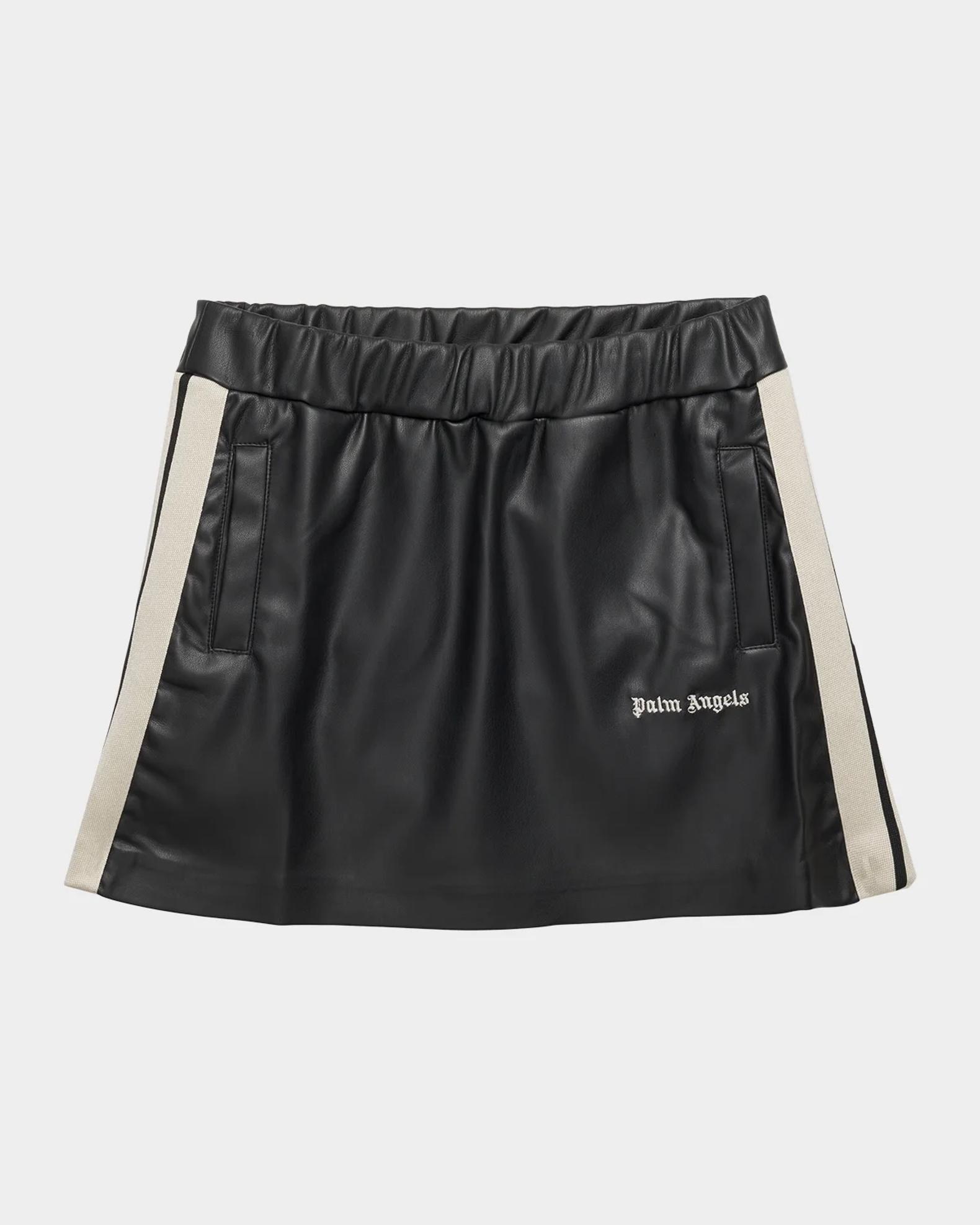 Palm Angels Girl's Logo-Embroidered Faux-Leather Mini Skirt, Size 2-12 ...