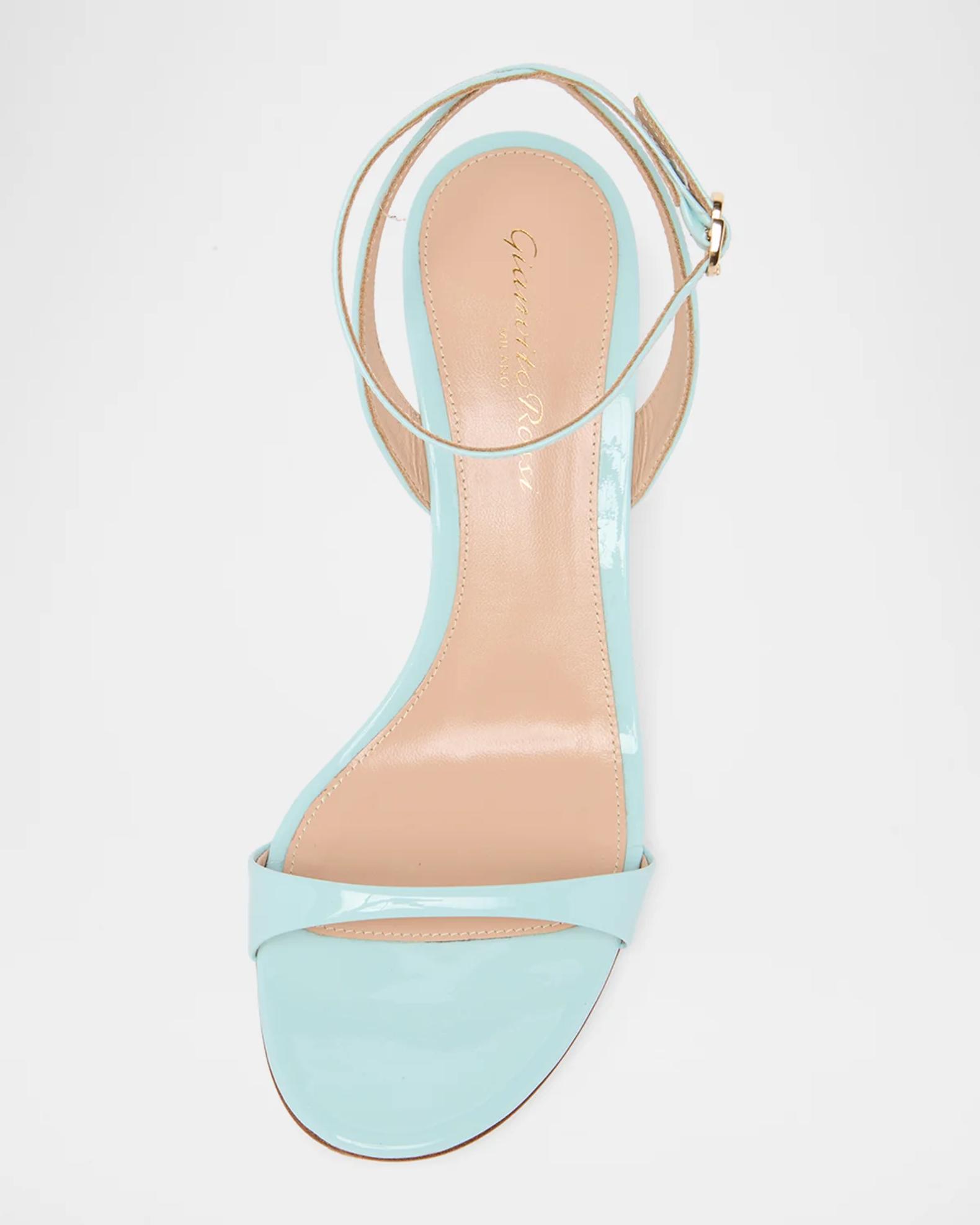 Gianvito Rossi 70mm Leather Ankle-Strap Sandals | Neiman Marcus