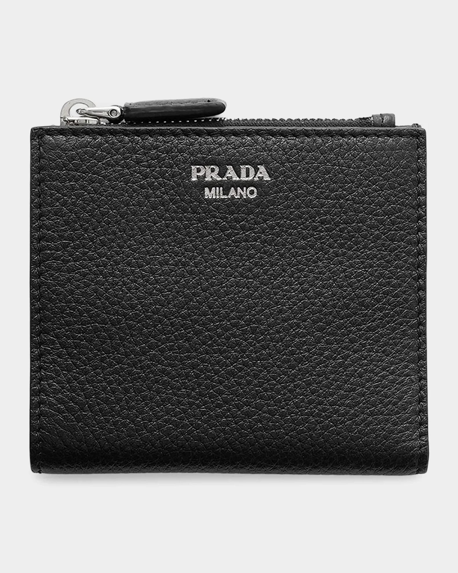 Prada Small Leather Wallet | Neiman Marcus