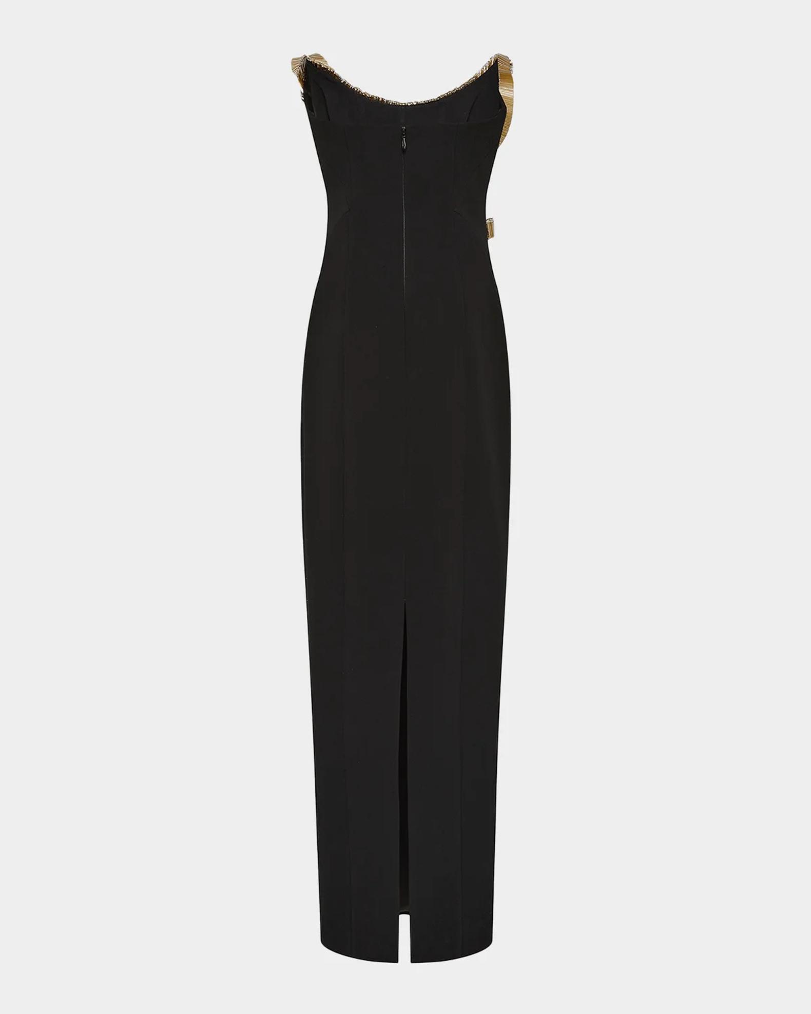 Rachel Gilbert Malik Ribbon Column Gown | Neiman Marcus