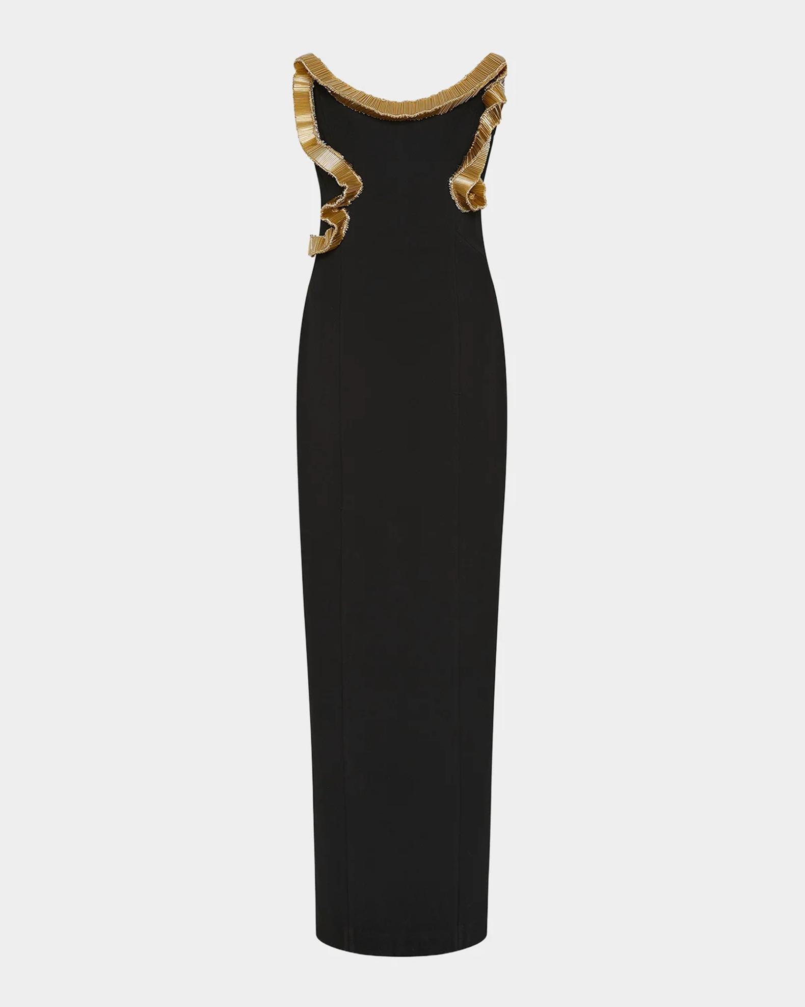 Rachel Gilbert Malik Ribbon Column Gown | Neiman Marcus