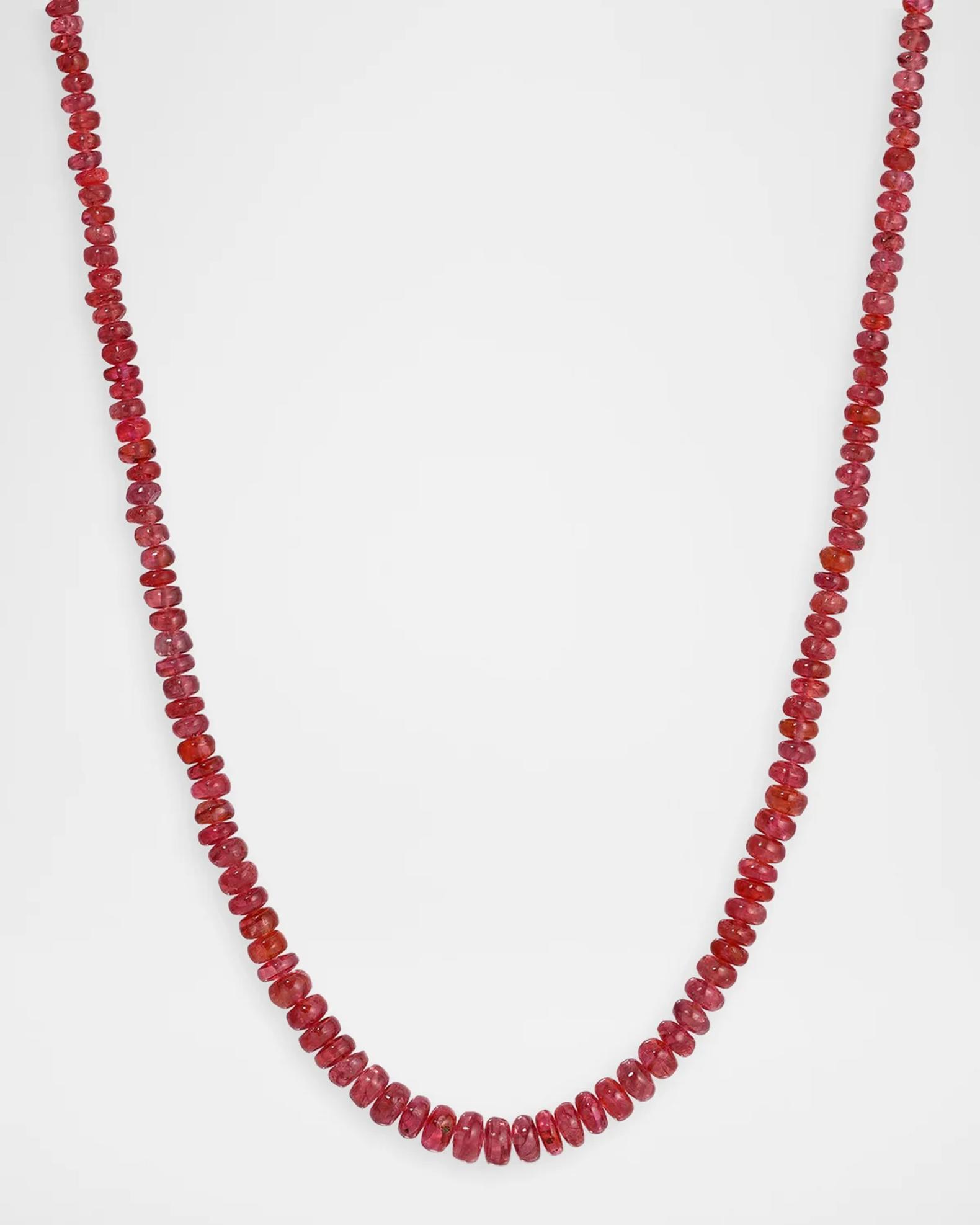 Octavia Elizabeth 18K Red Spinel Beaded Necklace | Neiman Marcus