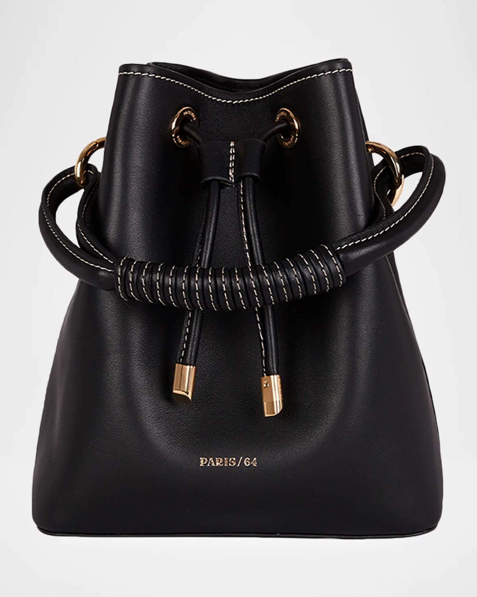 Paris 64 Studio Leather Bucket Crossbody Bag | Neiman Marcus