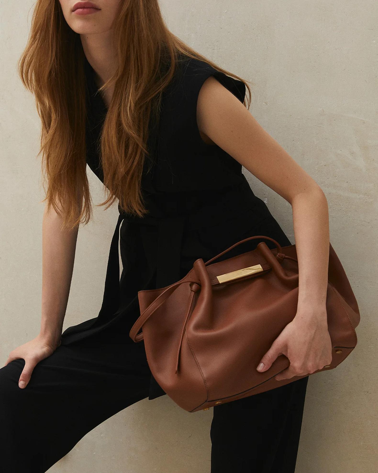 Paris 64 Manhattan Pleated Leather Tote Bag | Neiman Marcus