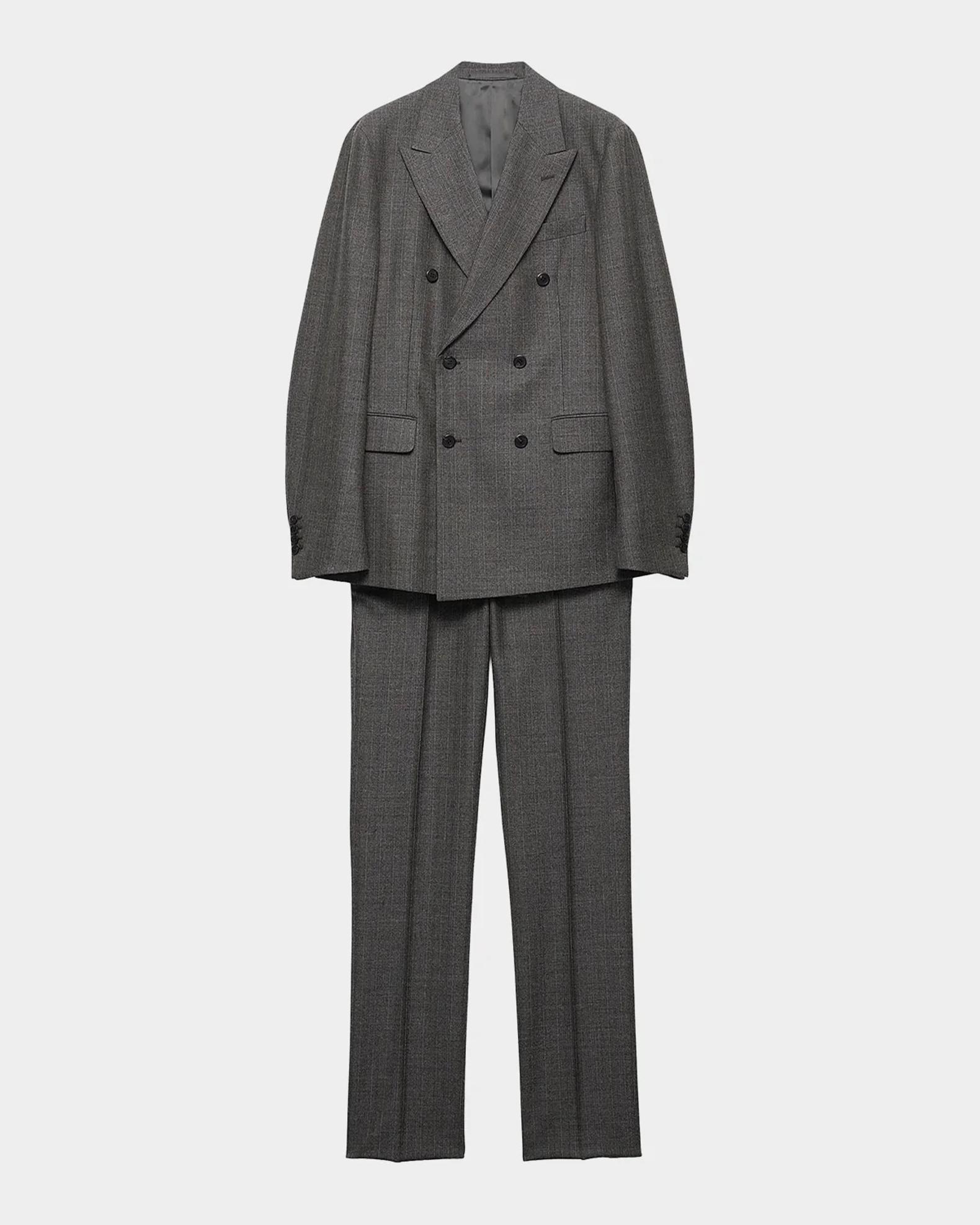 Prada Men's Double-Breasted Wool Suit | Neiman Marcus