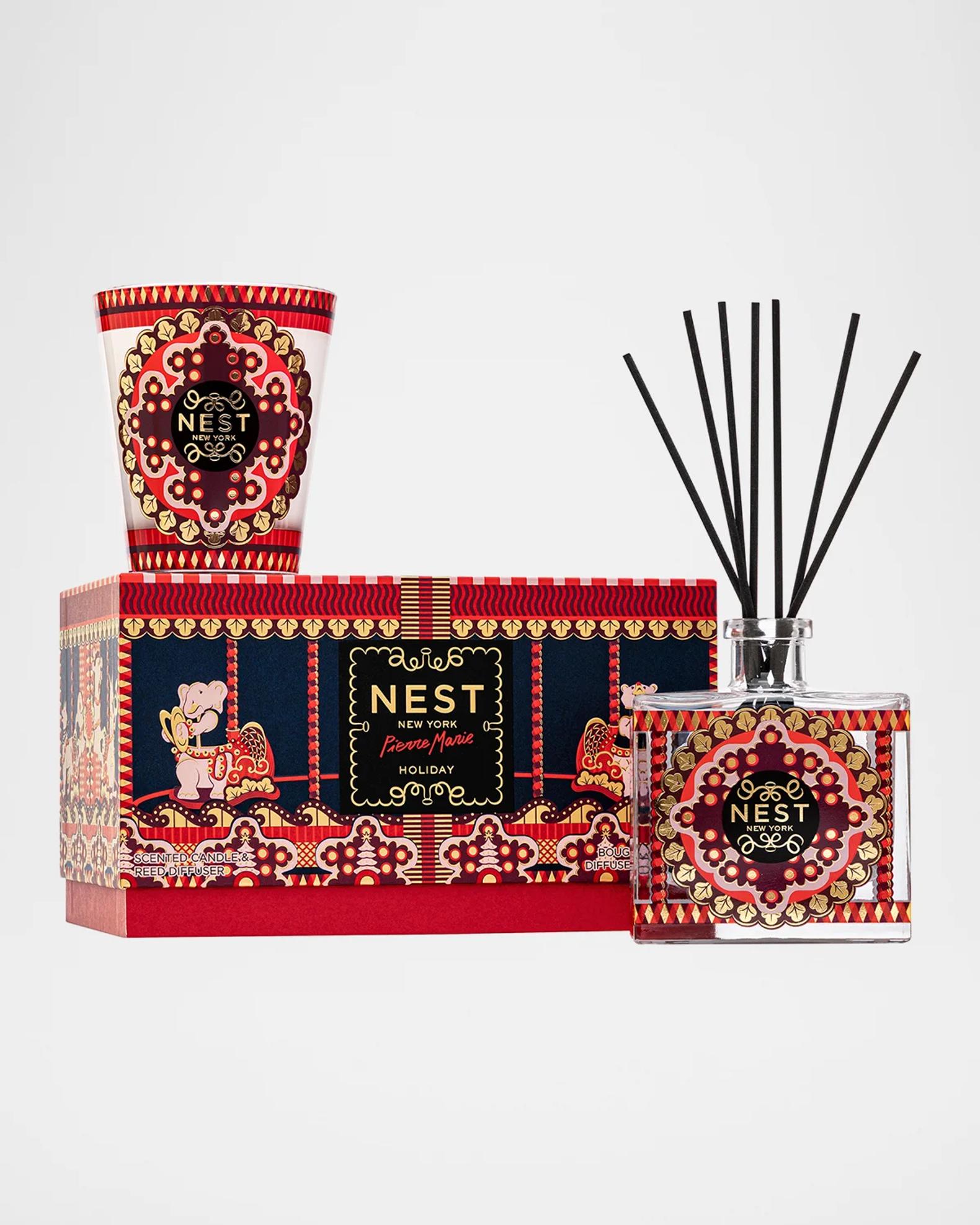 NEST New York x Pierre Marie Holiday 2-Piece Home Fragrance Gift Set ...