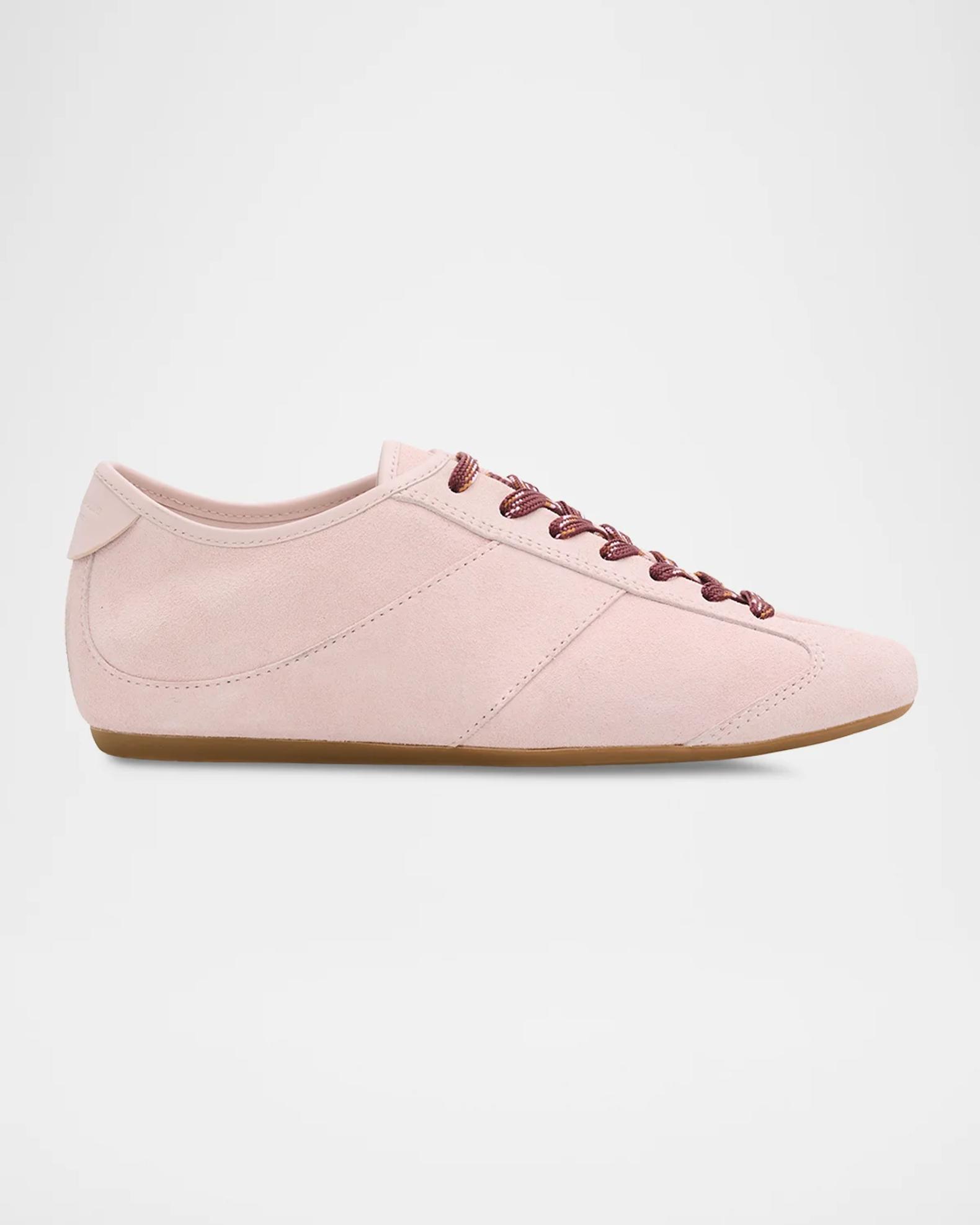 rag & bone Sullivan Contrast-Lace Suede Low-Top Sneakers | Neiman Marcus