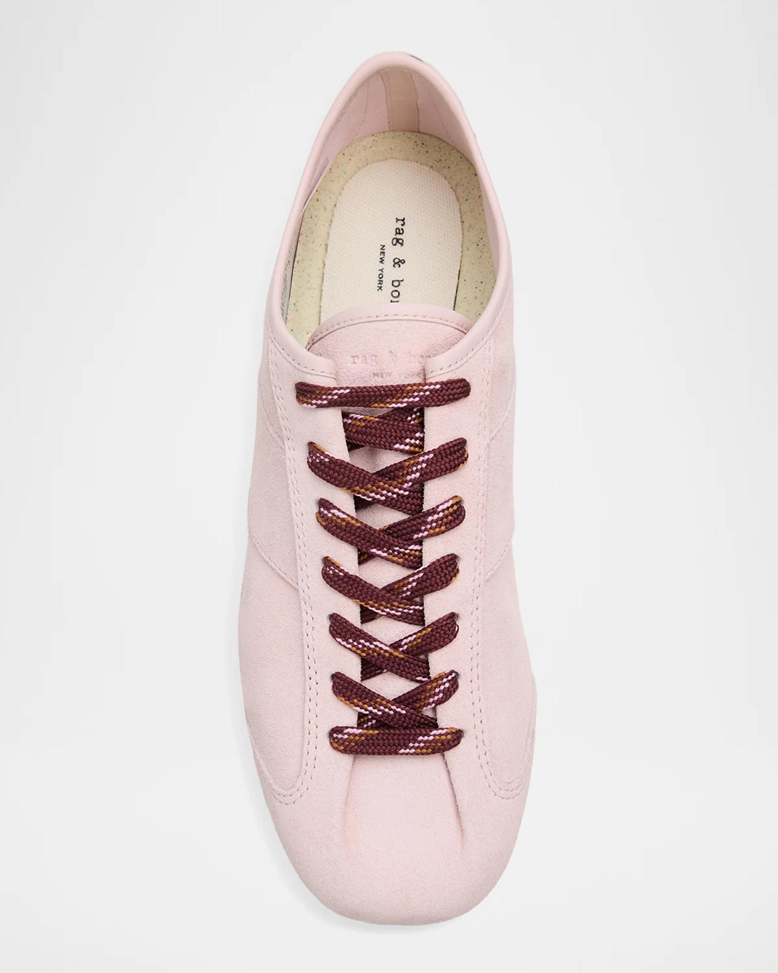 rag & bone Sullivan Contrast-Lace Suede Low-Top Sneakers | Neiman Marcus