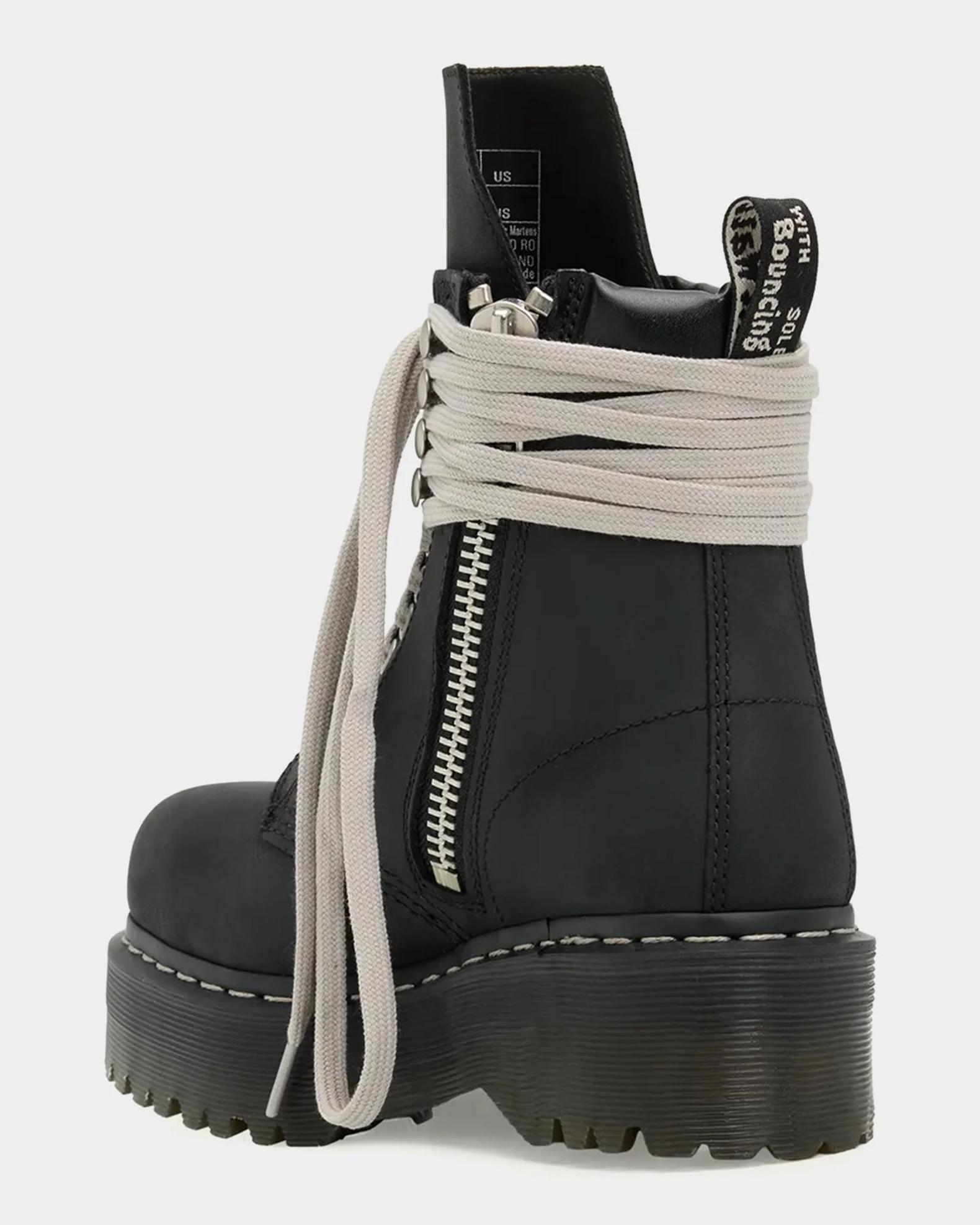 Dr. Martens x Rick Owens x Dr. Martens Quad Sole Steel-Toe Leather