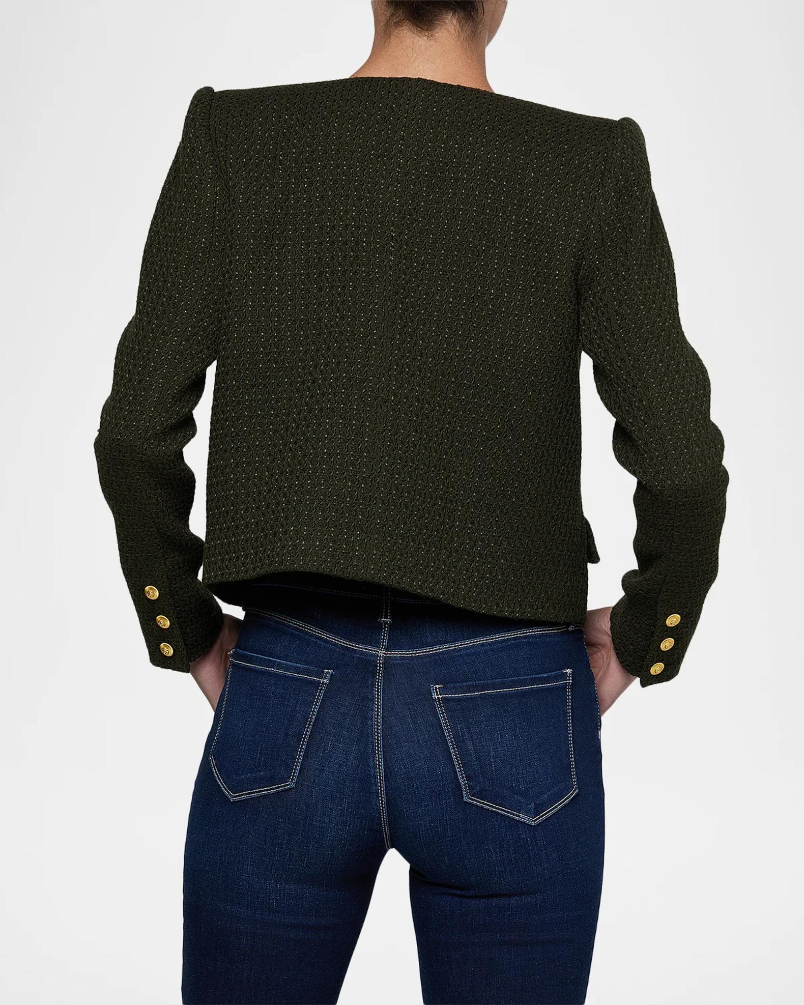 L'AGENCE Zell Collarless Jacket | Neiman Marcus